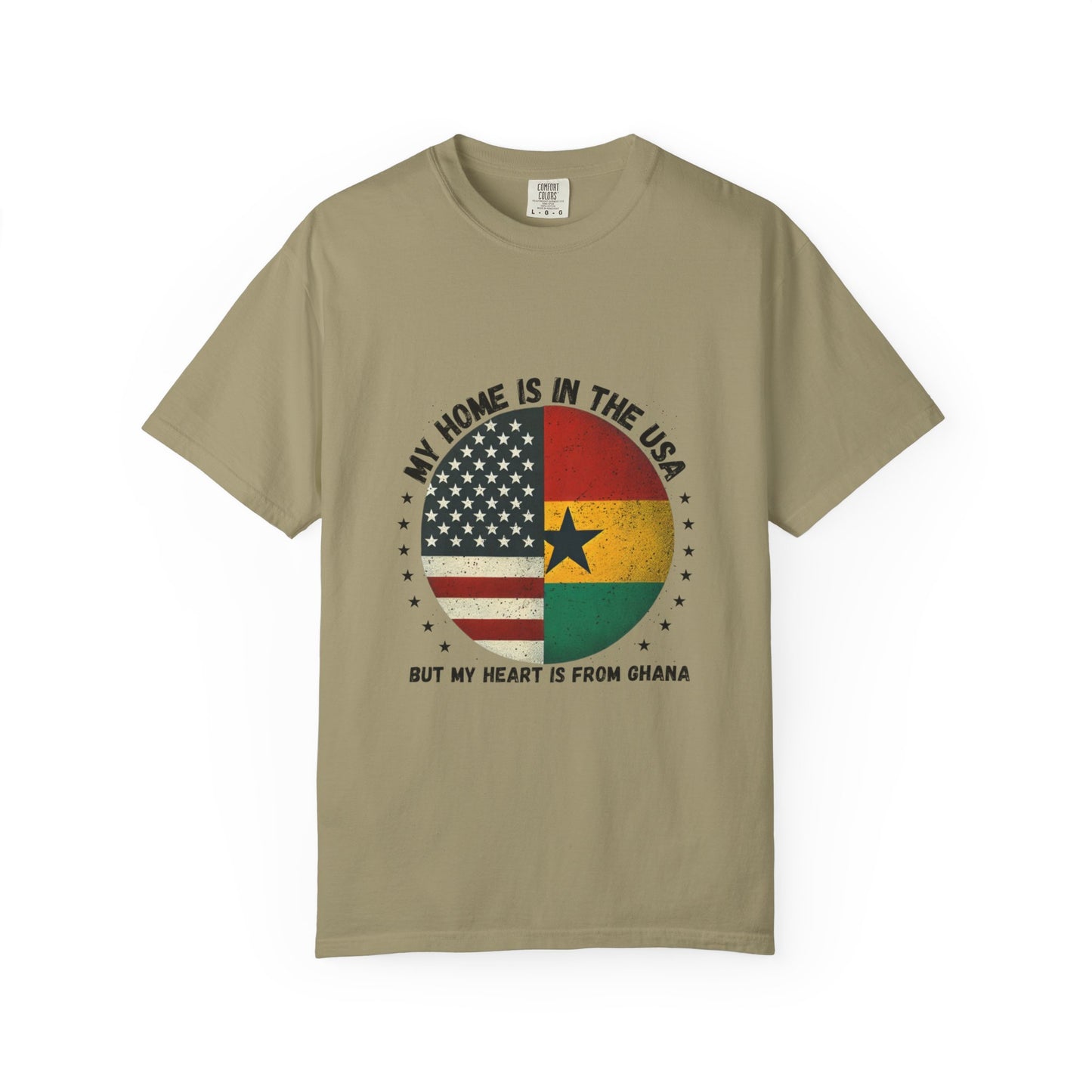 My Home Is in the USA but My Heart Is from Ghana T-Shirt