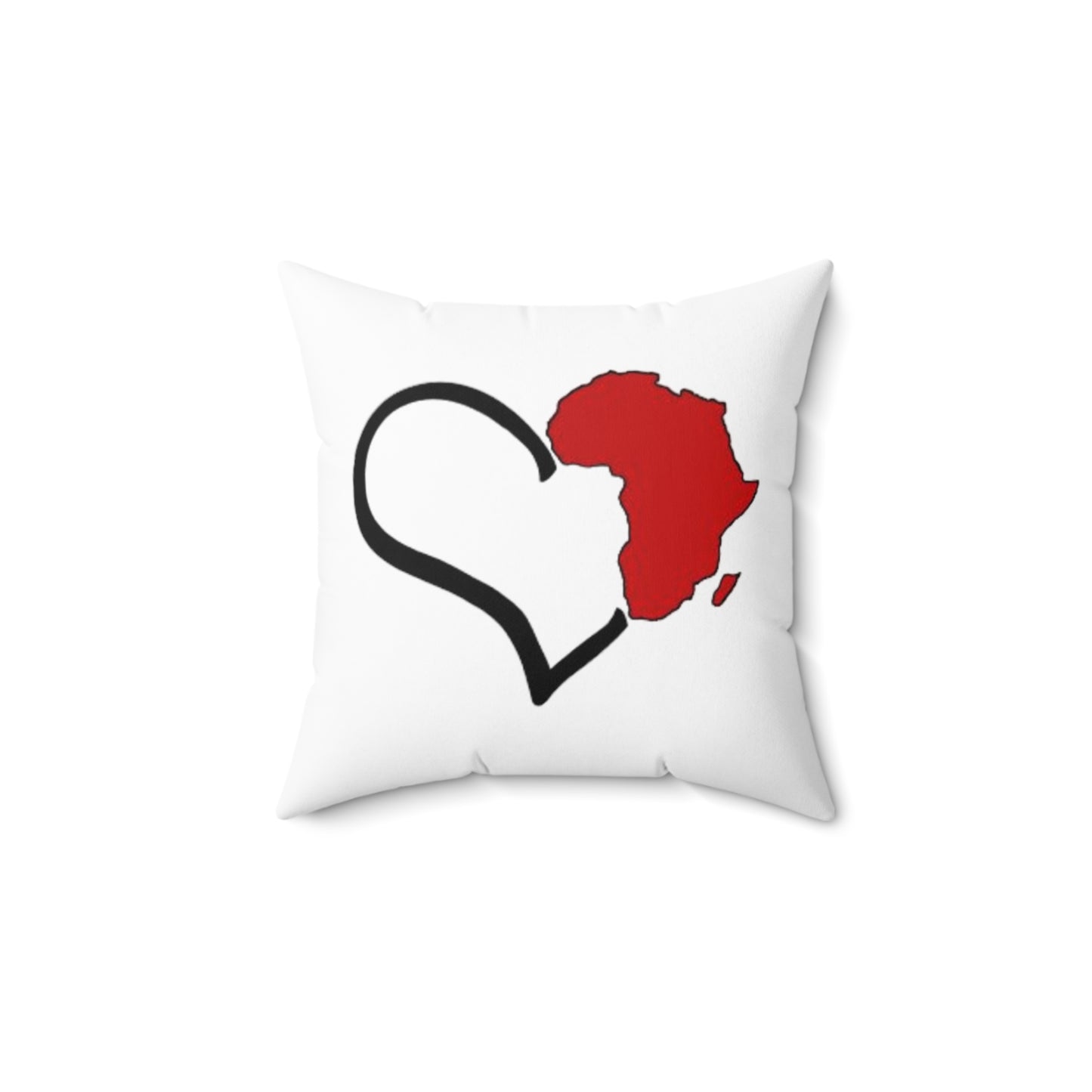 I Love Africa Throw Pillow