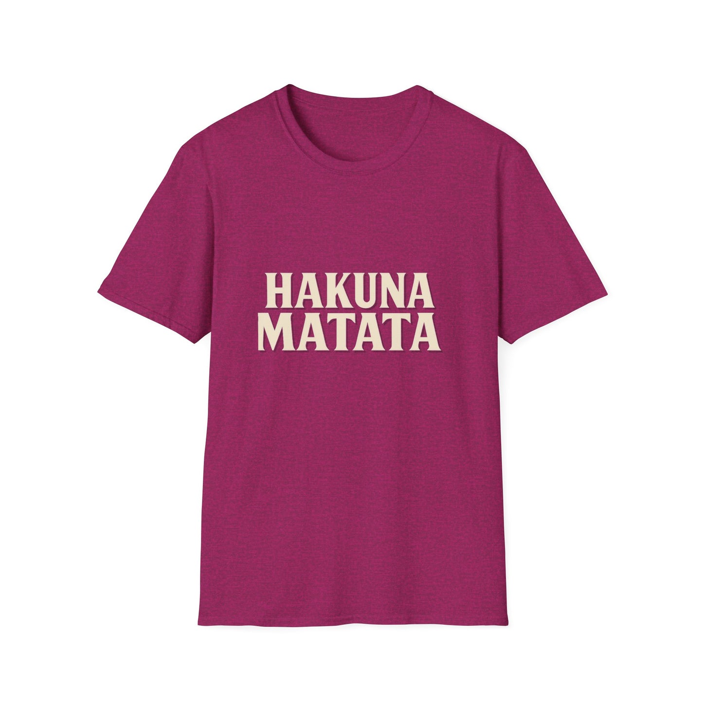 Hakuna Matata Unisex Softstyle T-Shirt, Motivational Tee, Gift for All Occasions, Relaxation Shirt, Fun Casual Wear