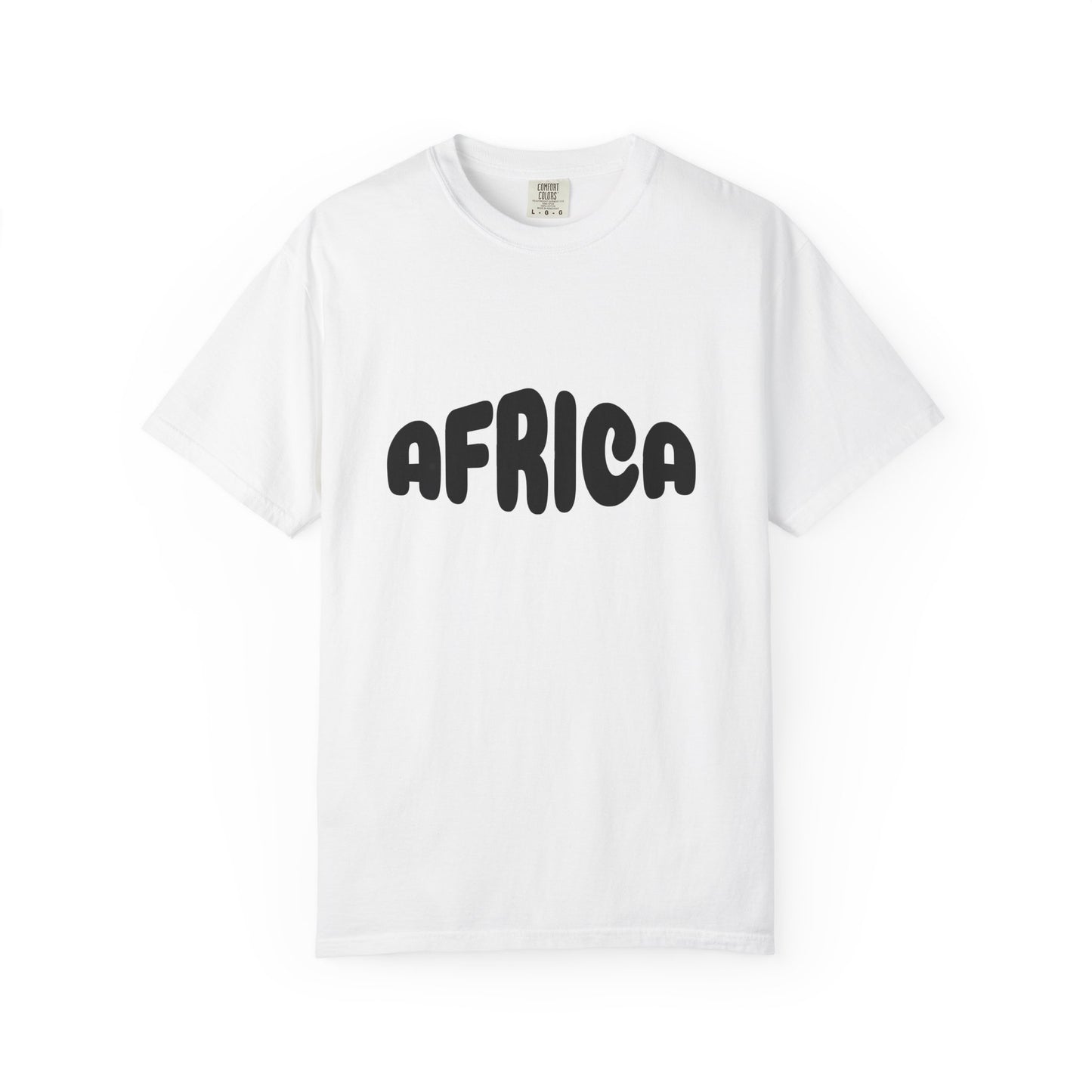 Africa Unisex Garment-Dyed T-Shirt, Casual Tee, Travel Shirt, Gift for Africa Lovers, Unisex Apparel, Summer Fashion