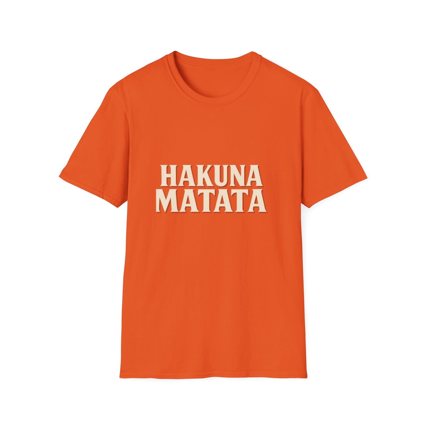 Hakuna Matata Unisex Softstyle T-Shirt, Motivational Tee, Gift for All Occasions, Relaxation Shirt, Fun Casual Wear