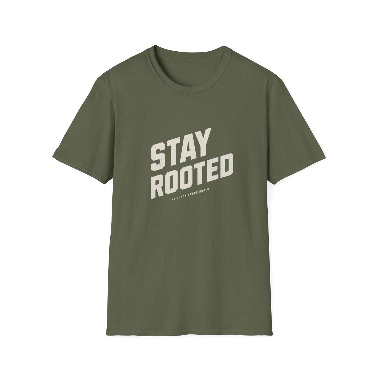 Stay Rooted Unisex Softstyle T-Shirt - Inspirational Apparel for Nature Lovers, Gift for Friends, Casual Wear, Eco-Friendly Fashion