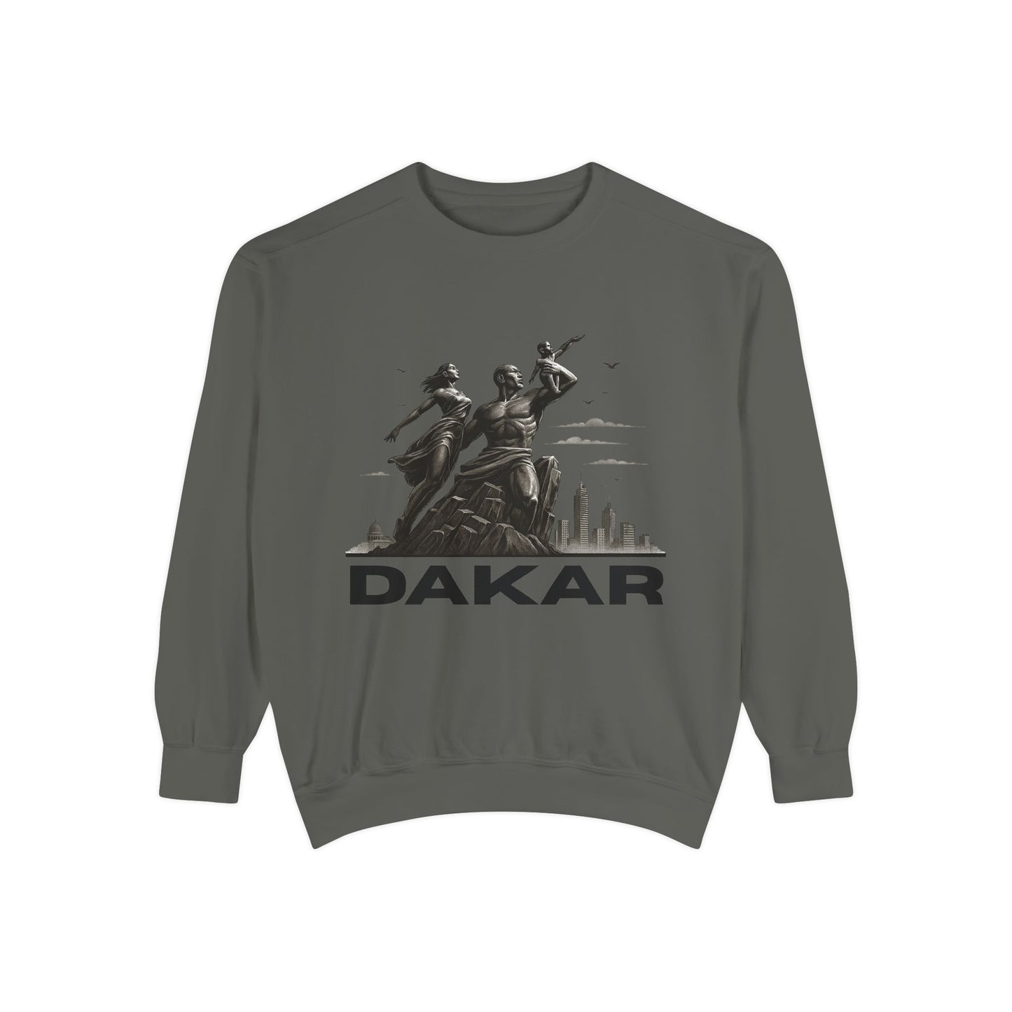 Dakar Graphic Sweatshirt, Unisex Streetwear, Cozy Fall Apparel, Vintage Style, Gift for Travel Lovers