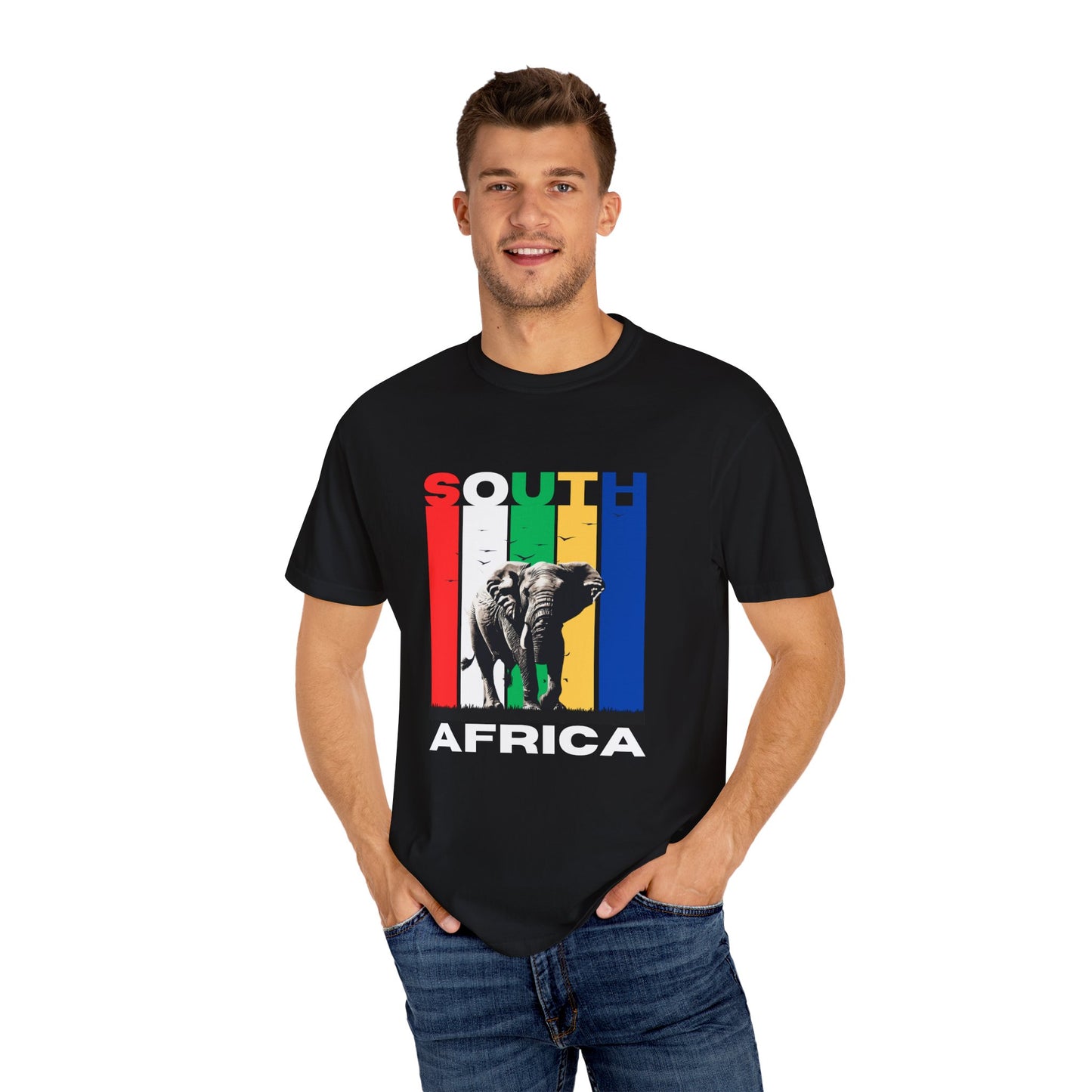 South Africa Flag Stripes & Safari T-shirt