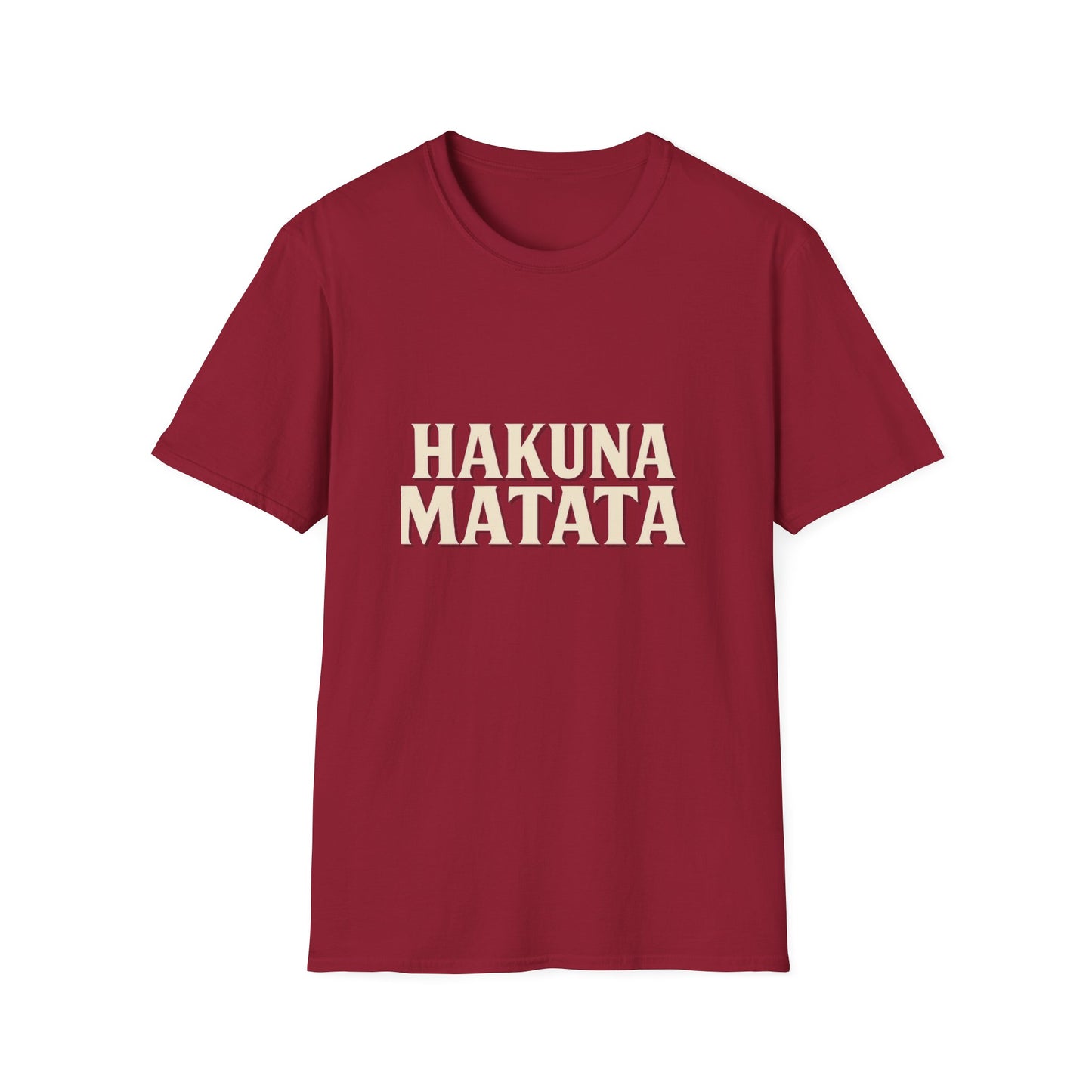 Hakuna Matata Unisex Softstyle T-Shirt, Motivational Tee, Gift for All Occasions, Relaxation Shirt, Fun Casual Wear