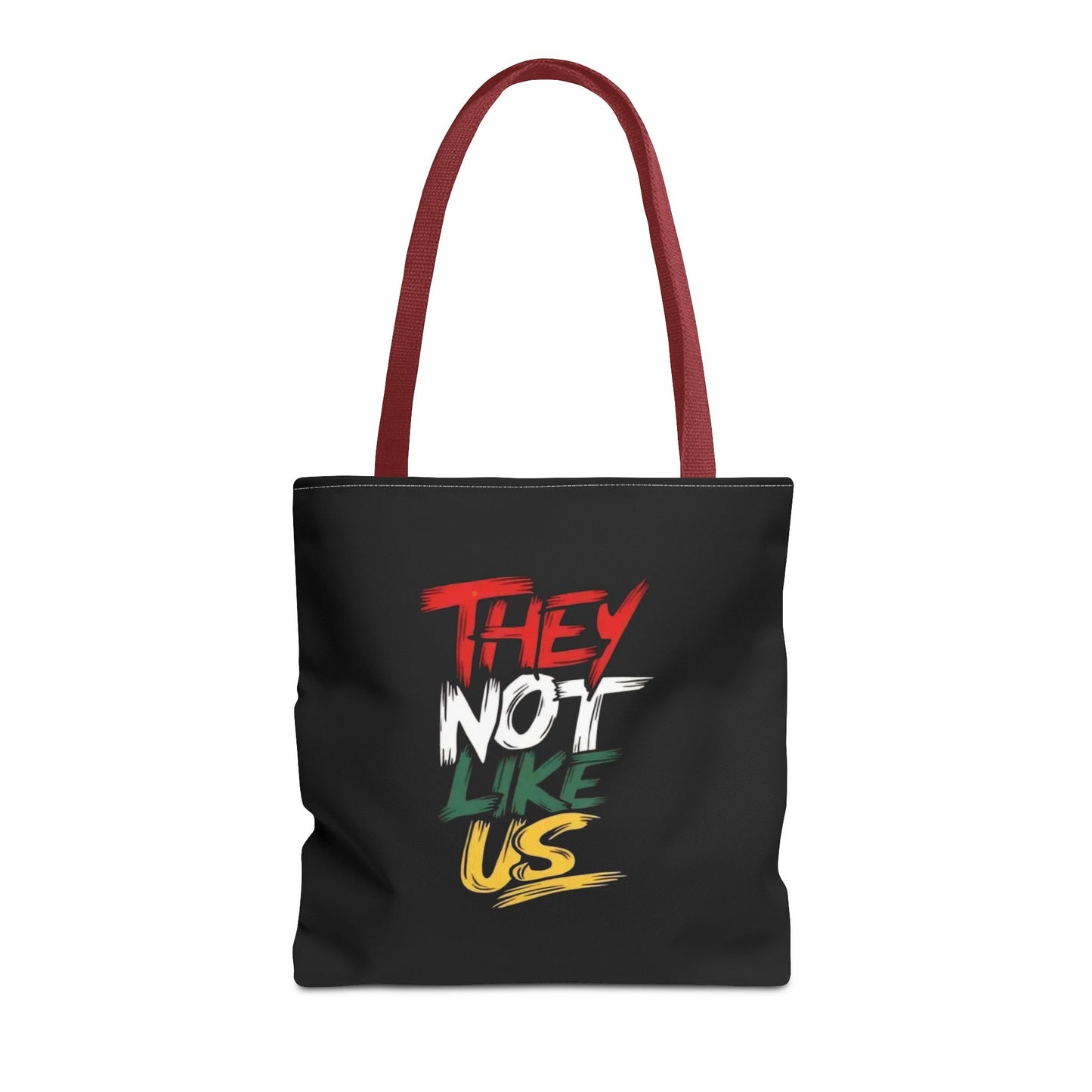 Vibrant Statement Tote Bag with 'They Not Like Us' Design, Eco-Friendly Shopping, Beach, Everyday Use, Gift for Friends