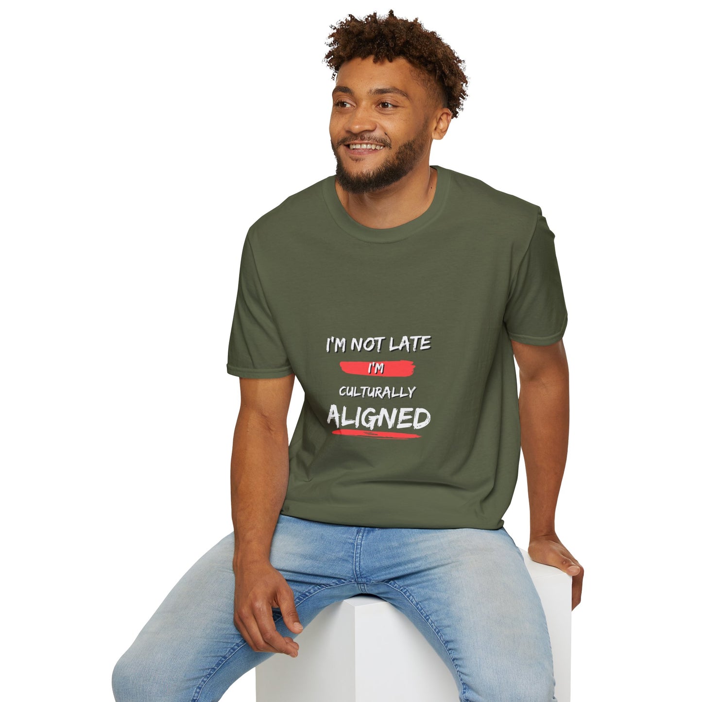 Culturally Aligned Unisex T-Shirt, Fun Graphic Tee, Casual Wear, Unique Gift, Humor Shirt, Comfortable Everyday Style