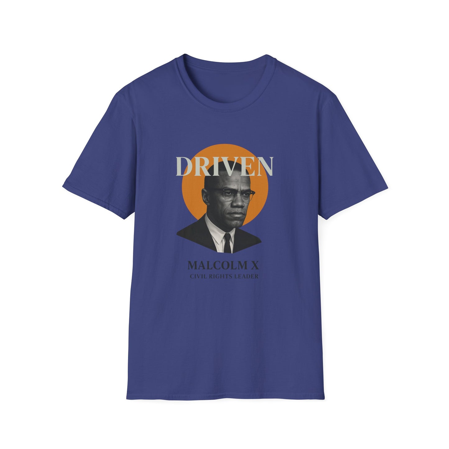 Driven Malcolm X Unisex Softstyle T-Shirt - Celebrate Civil Rights Leadership