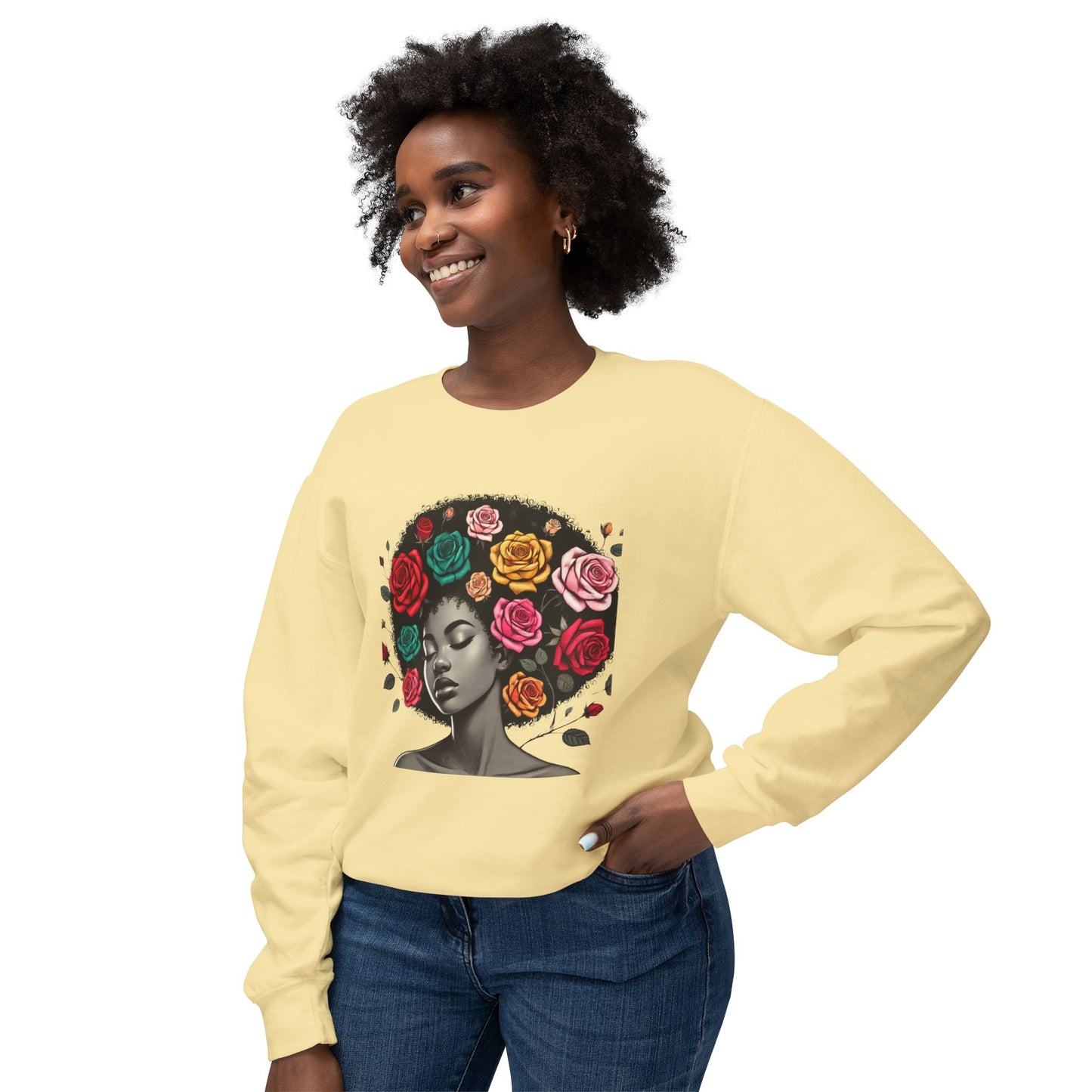 Afro Melanin Queen Crewneck Sweatshirt