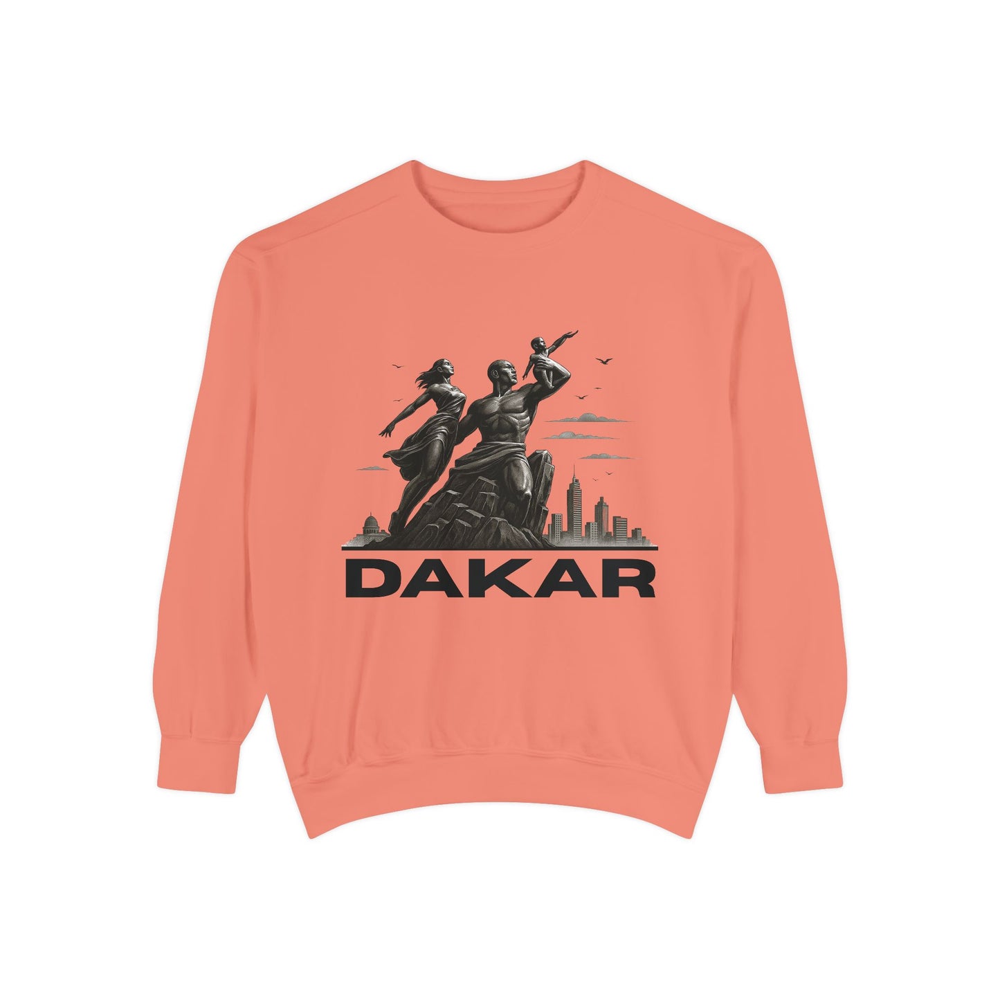 Dakar Graphic Sweatshirt, Unisex Streetwear, Cozy Fall Apparel, Vintage Style, Gift for Travel Lovers