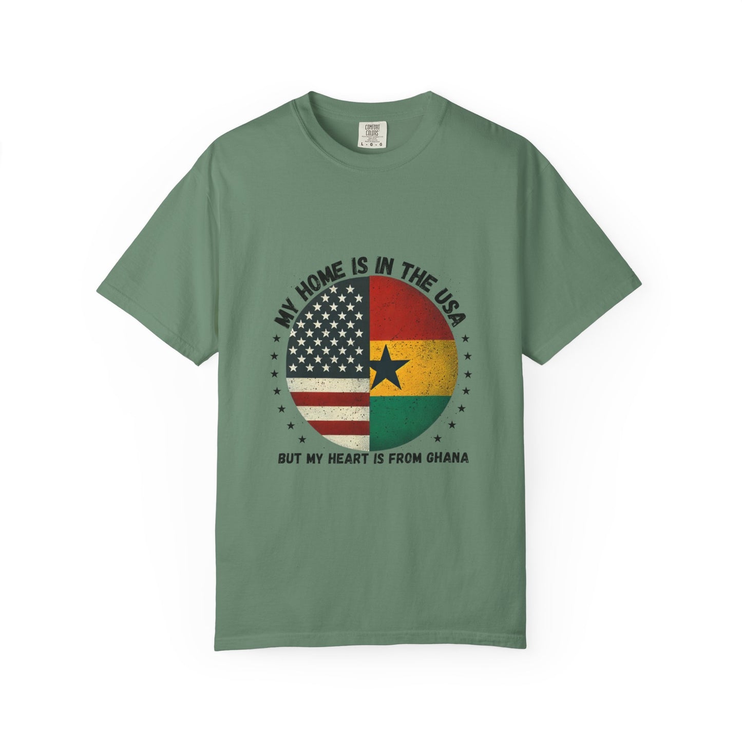 My Home Is in the USA but My Heart Is from Ghana T-Shirt