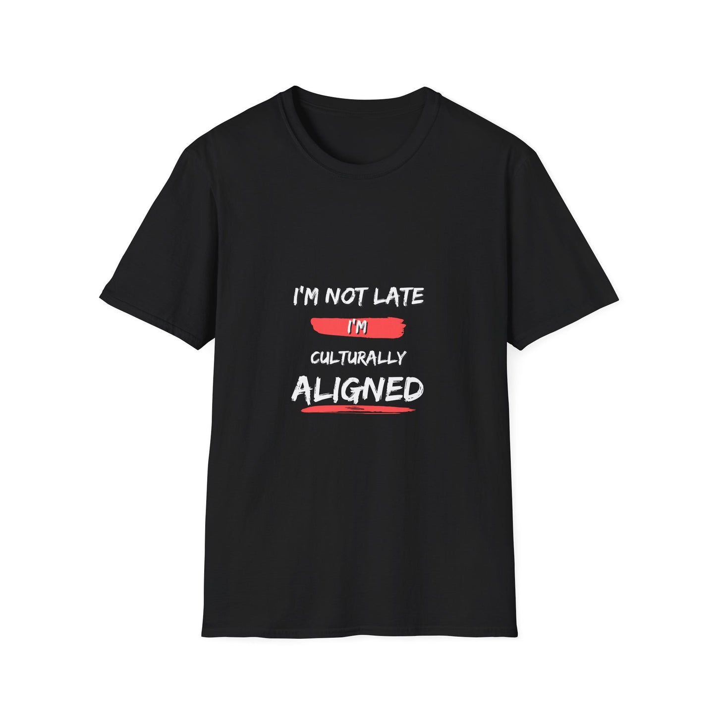 Culturally Aligned Unisex T-Shirt, Fun Graphic Tee, Casual Wear, Unique Gift, Humor Shirt, Comfortable Everyday Style