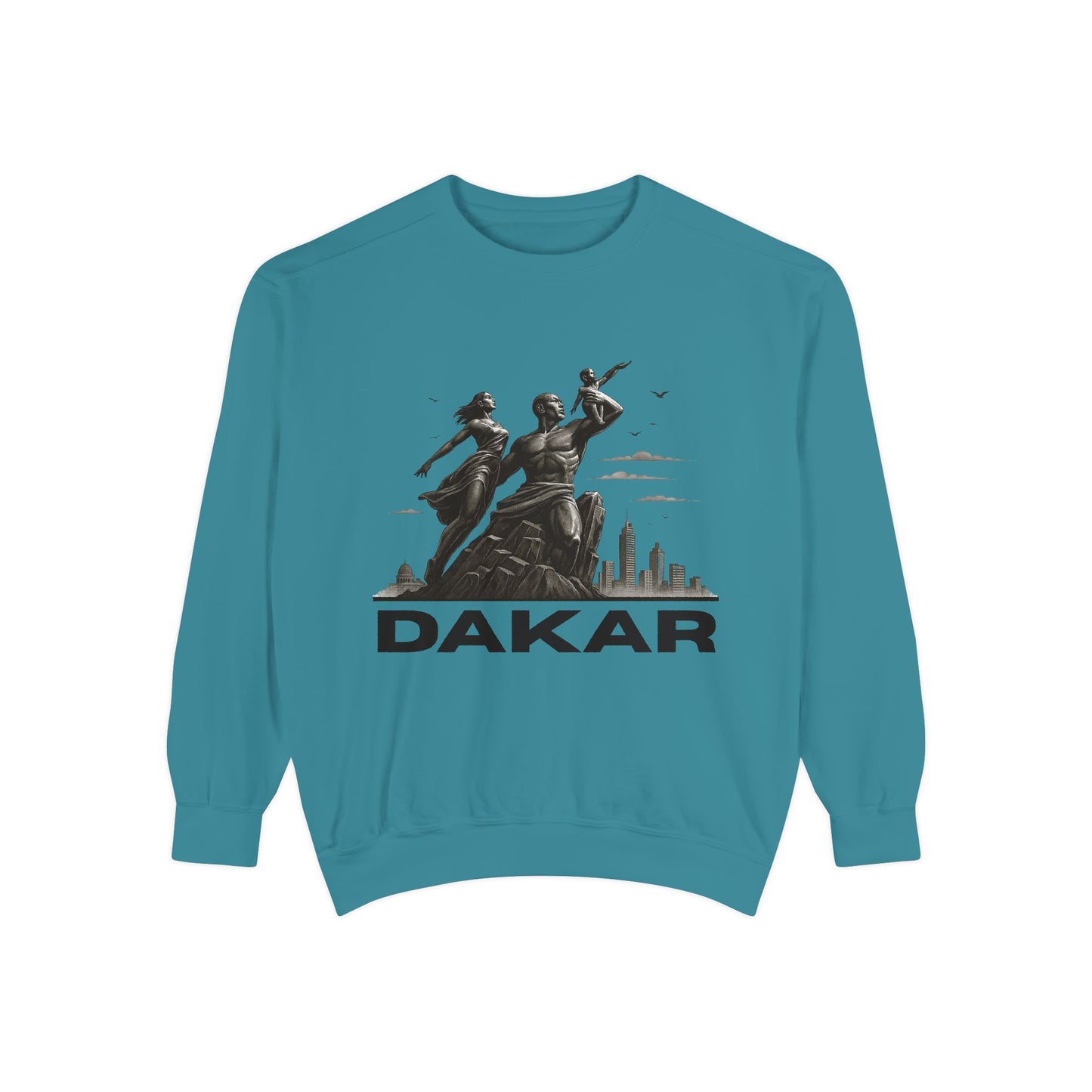 Dakar Graphic Sweatshirt, Unisex Streetwear, Cozy Fall Apparel, Vintage Style, Gift for Travel Lovers