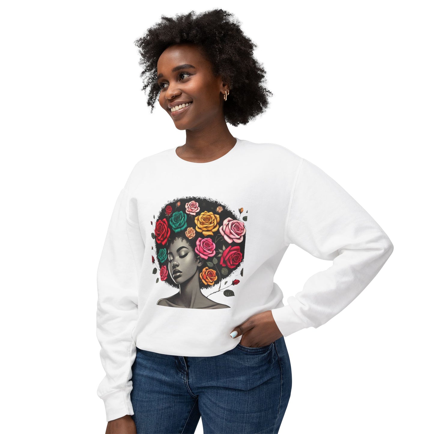Afro Melanin Queen Crewneck Sweatshirt