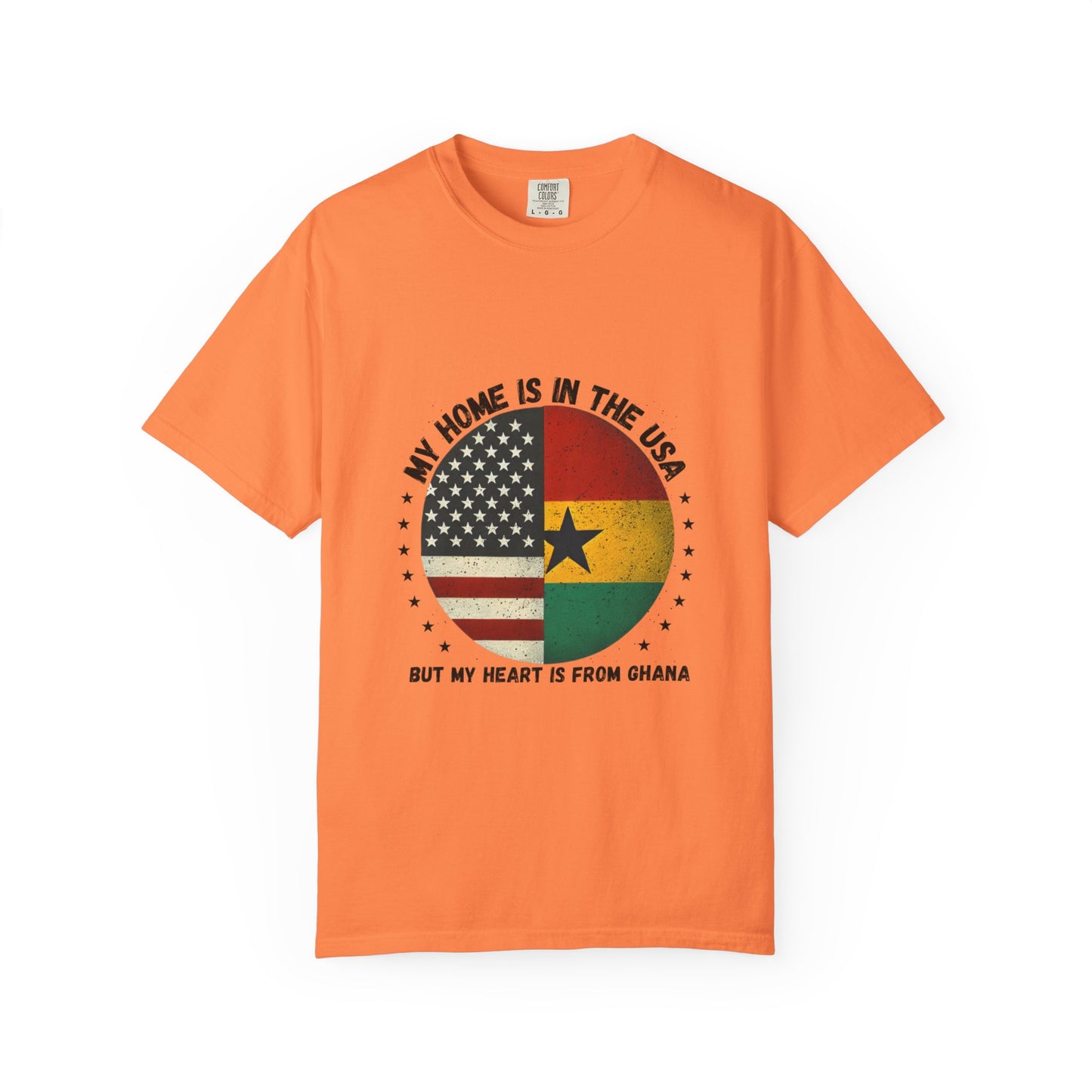 My Home Is in the USA but My Heart Is from Ghana T-Shirt