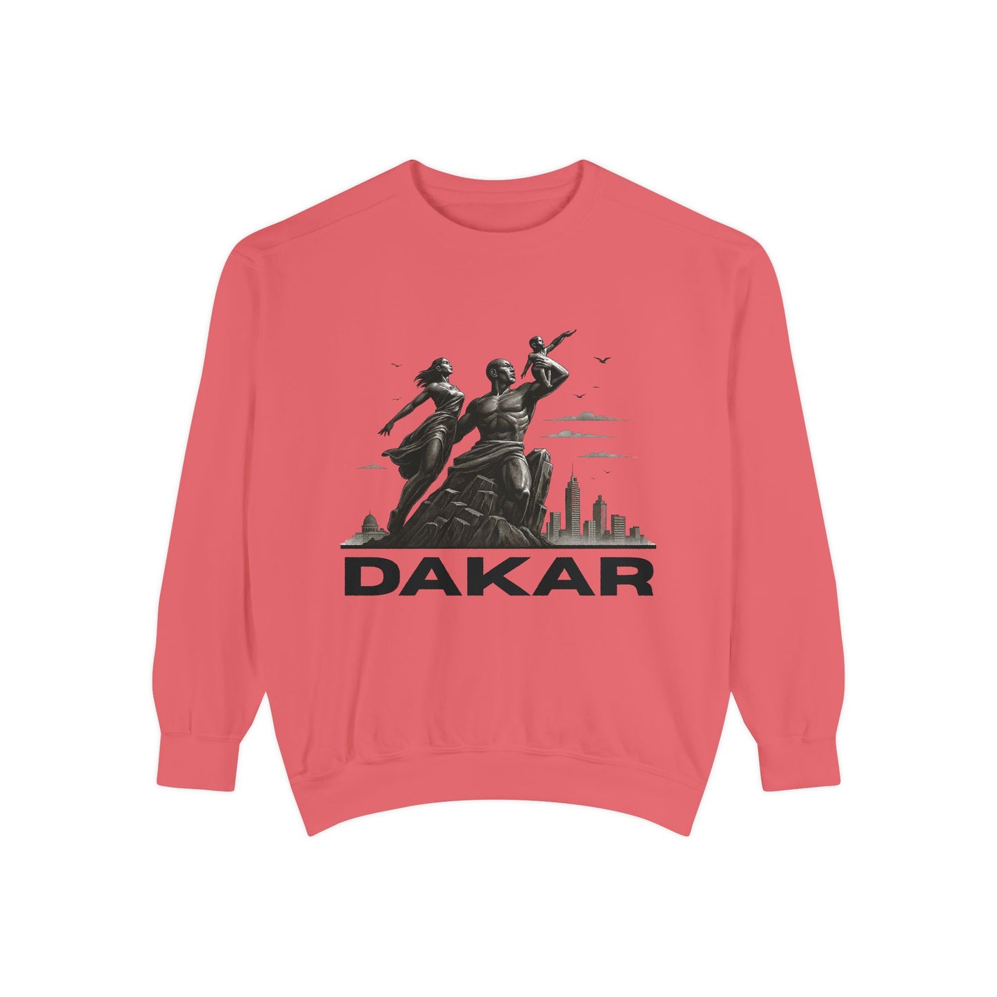 Dakar Graphic Sweatshirt, Unisex Streetwear, Cozy Fall Apparel, Vintage Style, Gift for Travel Lovers