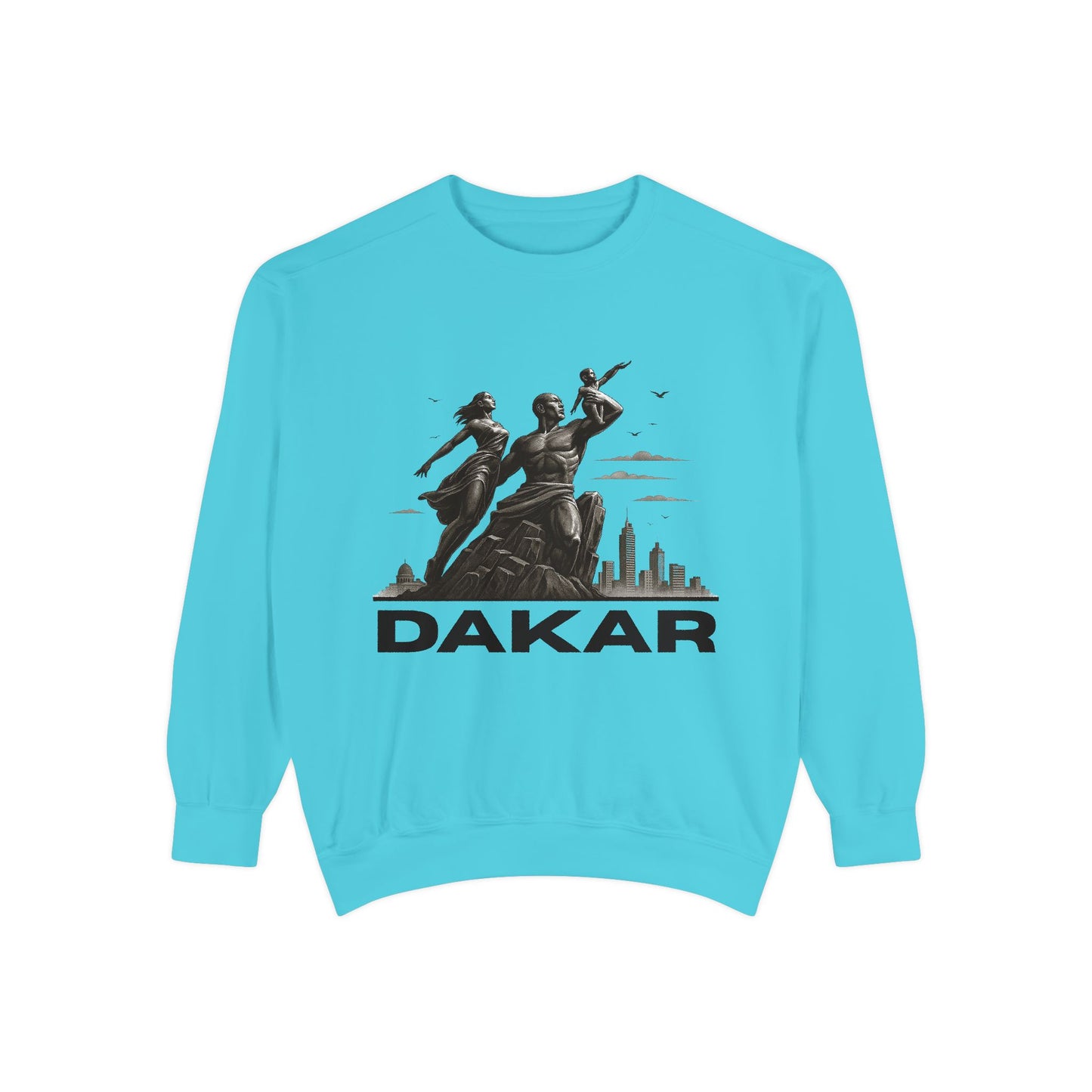 Dakar Graphic Sweatshirt, Unisex Streetwear, Cozy Fall Apparel, Vintage Style, Gift for Travel Lovers