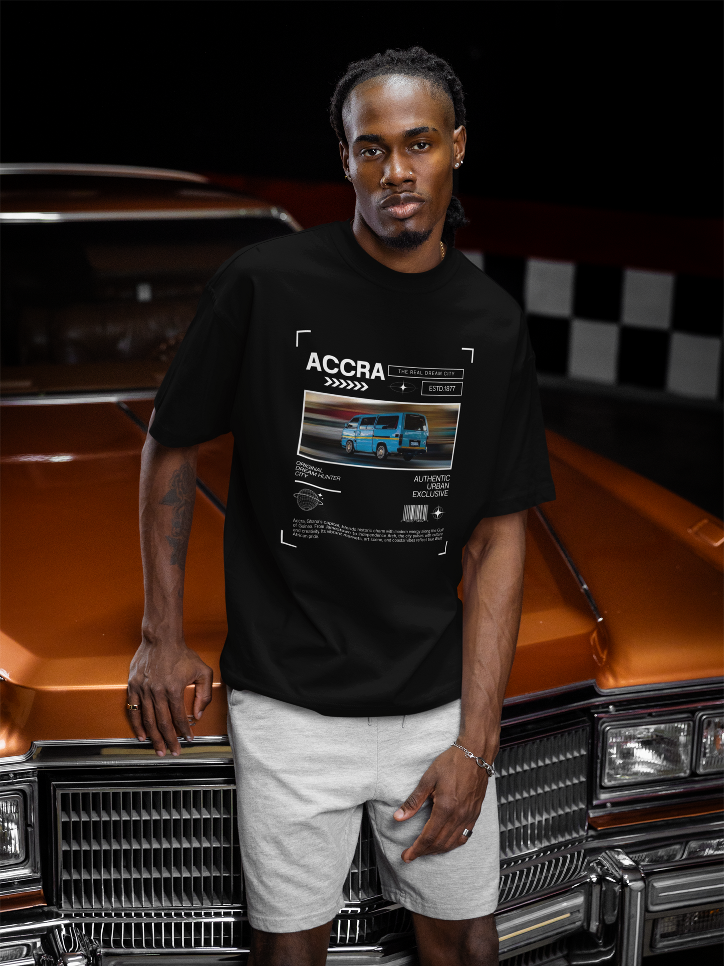 Cool Graphic T-Shirt with ACCRA Design, Vintage Style Tee, Unisex Casual Wear, Perfect Gift for Travelers, Birthday Gift, Unique Souvenir