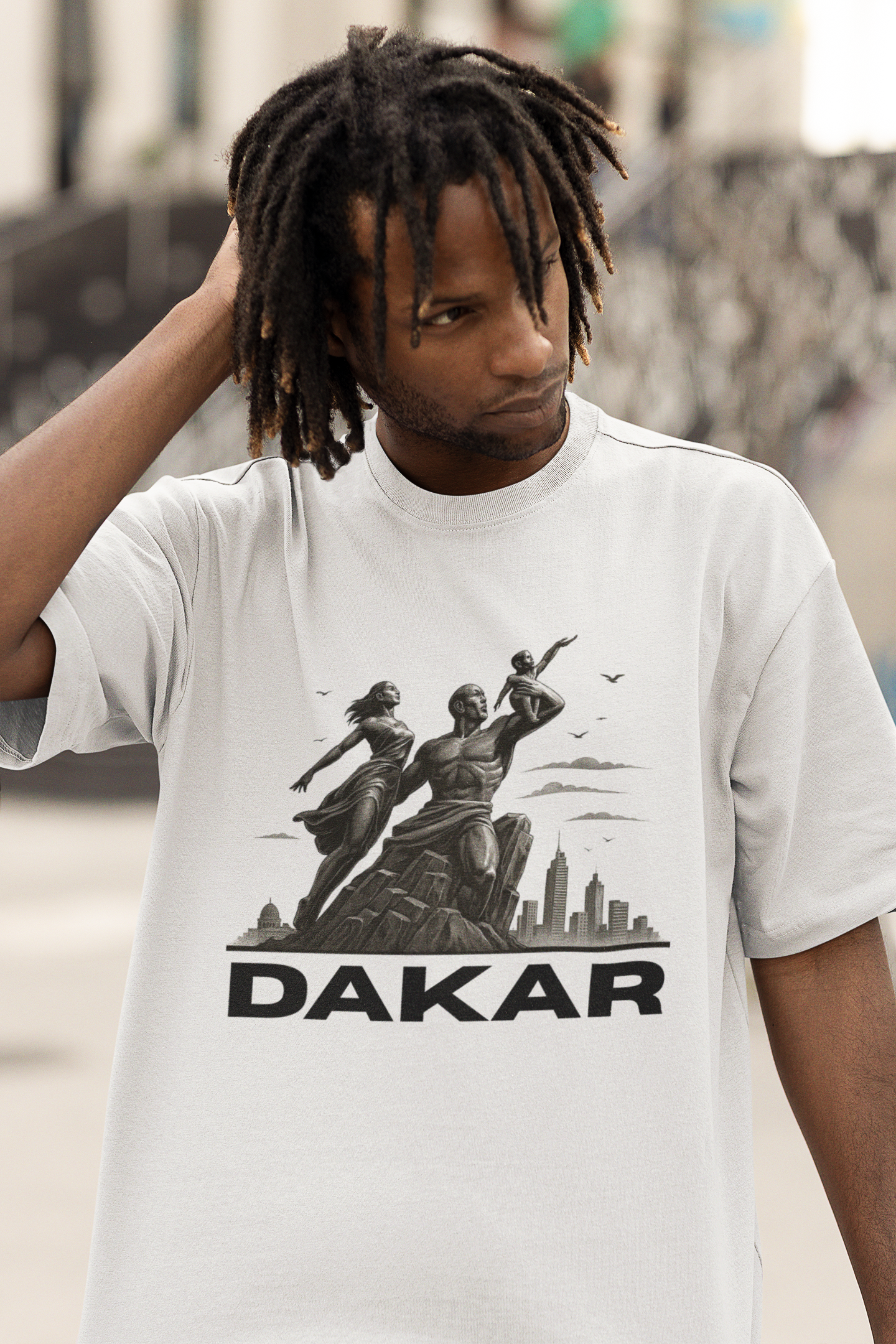Dakar Graphic Tee, Unisex Cotton T-Shirt for Travel Lovers, Urban Style Wear, Casual Gift, Adventure Apparel