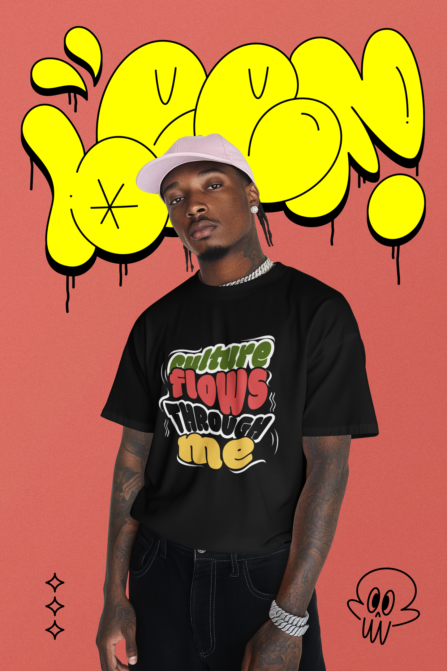 Cultural Flow Through Me Unisex T-shirt - Vibrant Graphic Tee, Music Festival Shirt, Streetwear, Gift for Artists, Everyday Wear