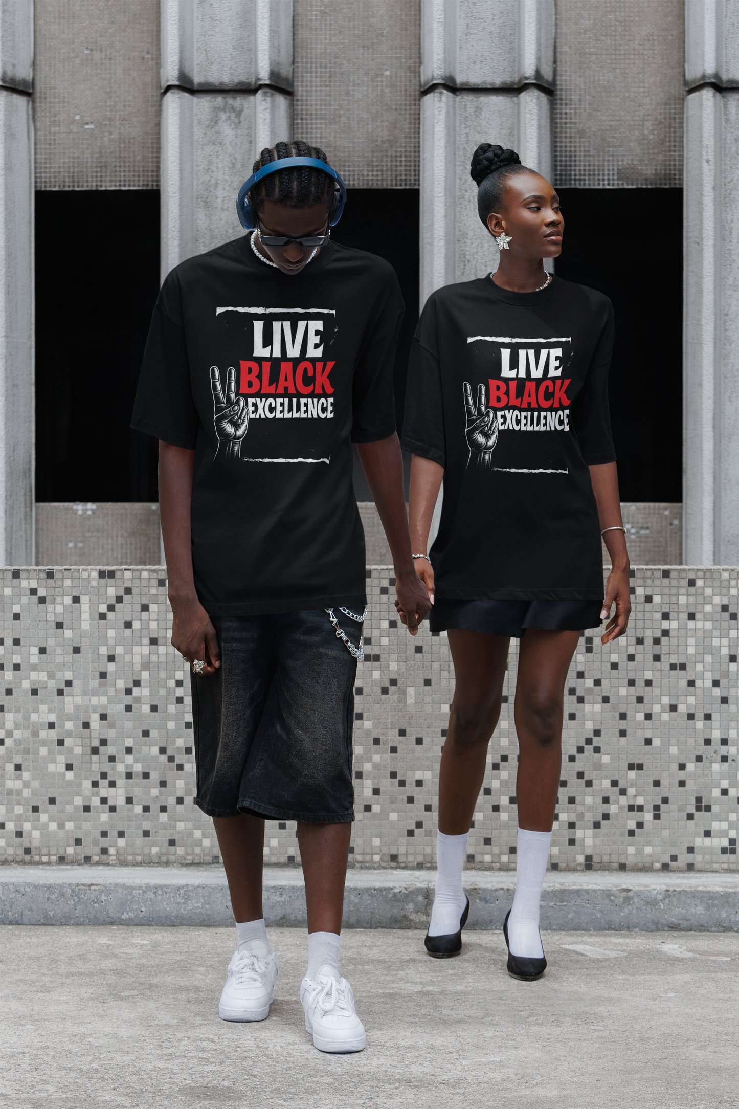 Unisex Softstyle T-Shirt - Live Black Excellence Tee, Casual Wear, Empowerment Shirt, Gift for Activists, Black History Month Apparel