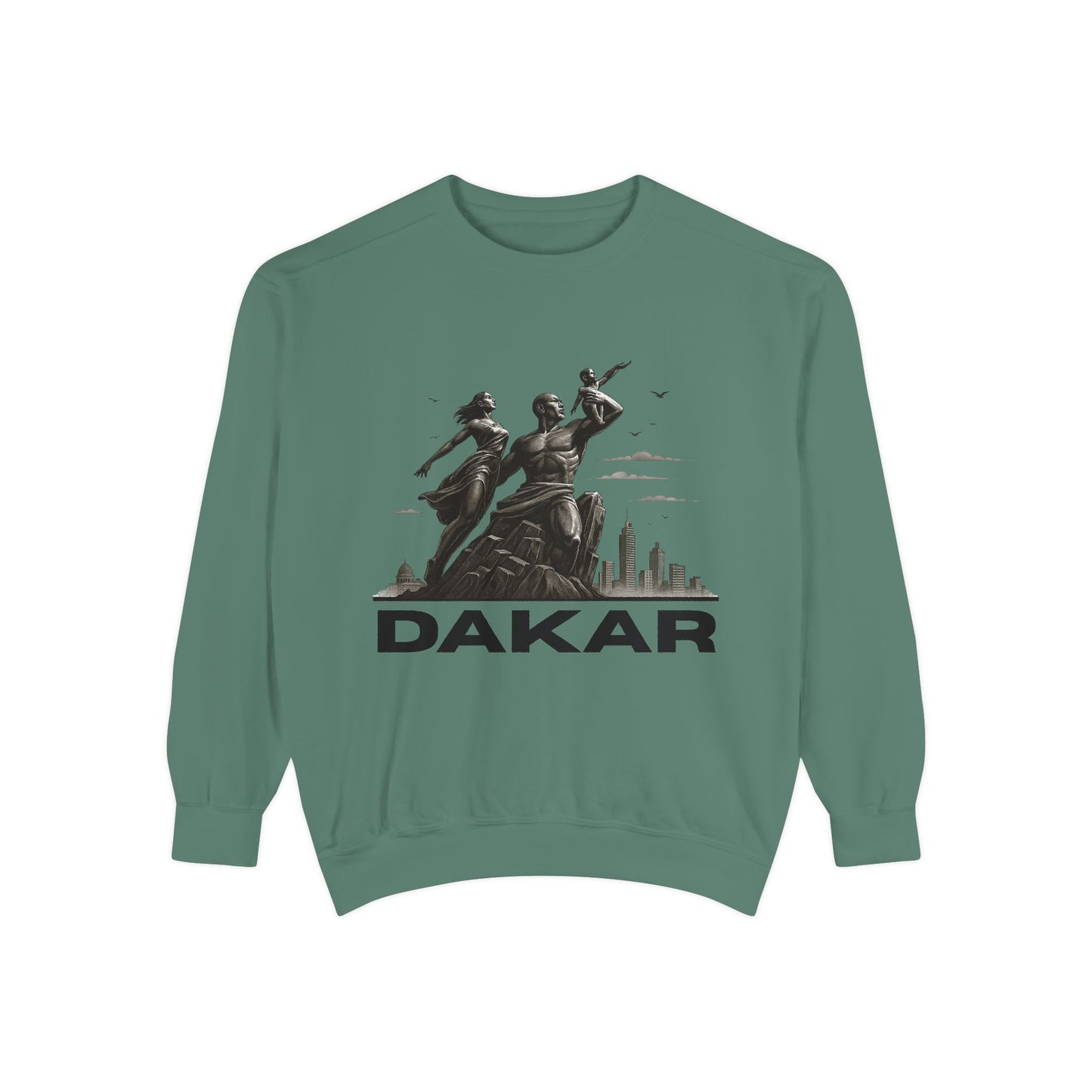 Dakar Graphic Sweatshirt, Unisex Streetwear, Cozy Fall Apparel, Vintage Style, Gift for Travel Lovers