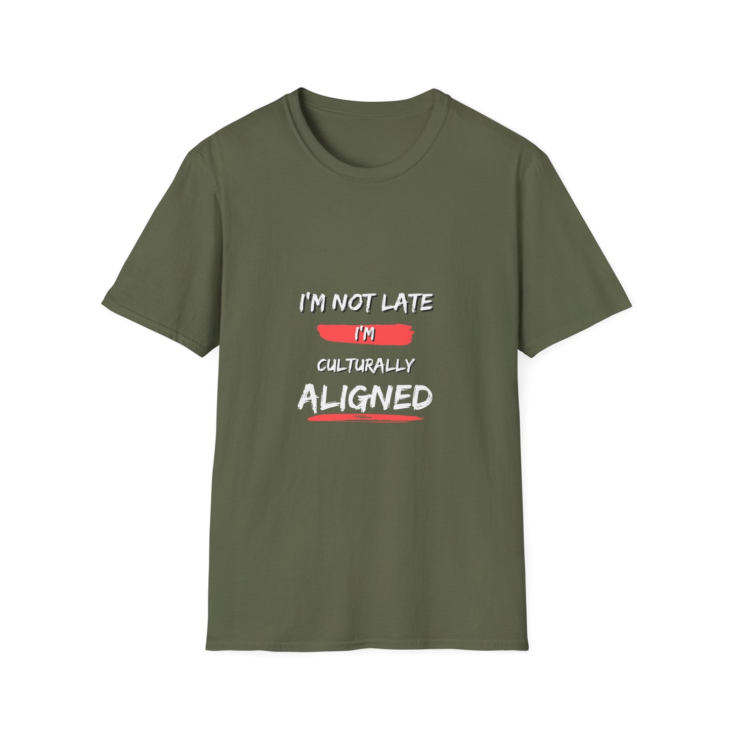 Culturally Aligned Unisex T-Shirt, Fun Graphic Tee, Casual Wear, Unique Gift, Humor Shirt, Comfortable Everyday Style