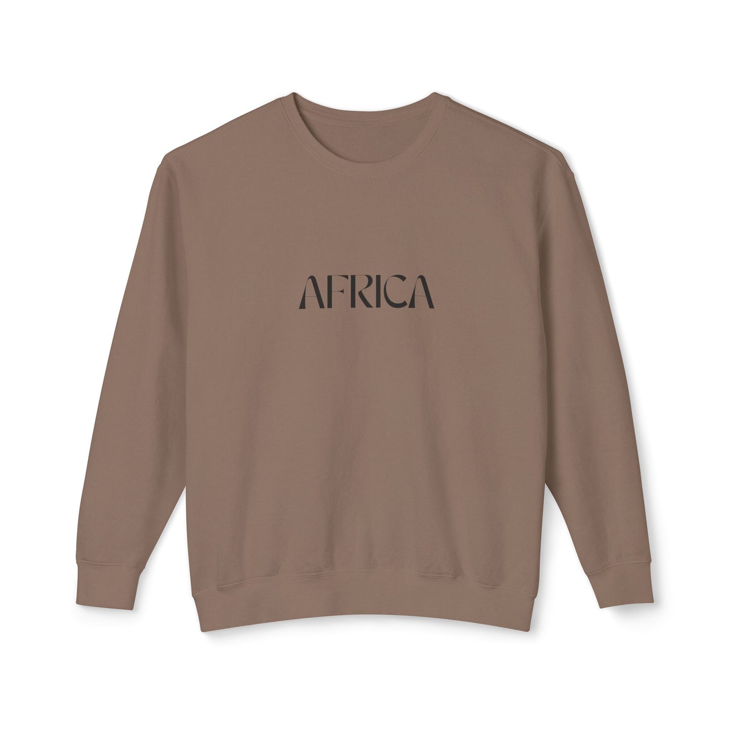 Minimalist AFRICA Typography Sweatshirt, Casual Wear, Travel Souvenir, Gift Idea