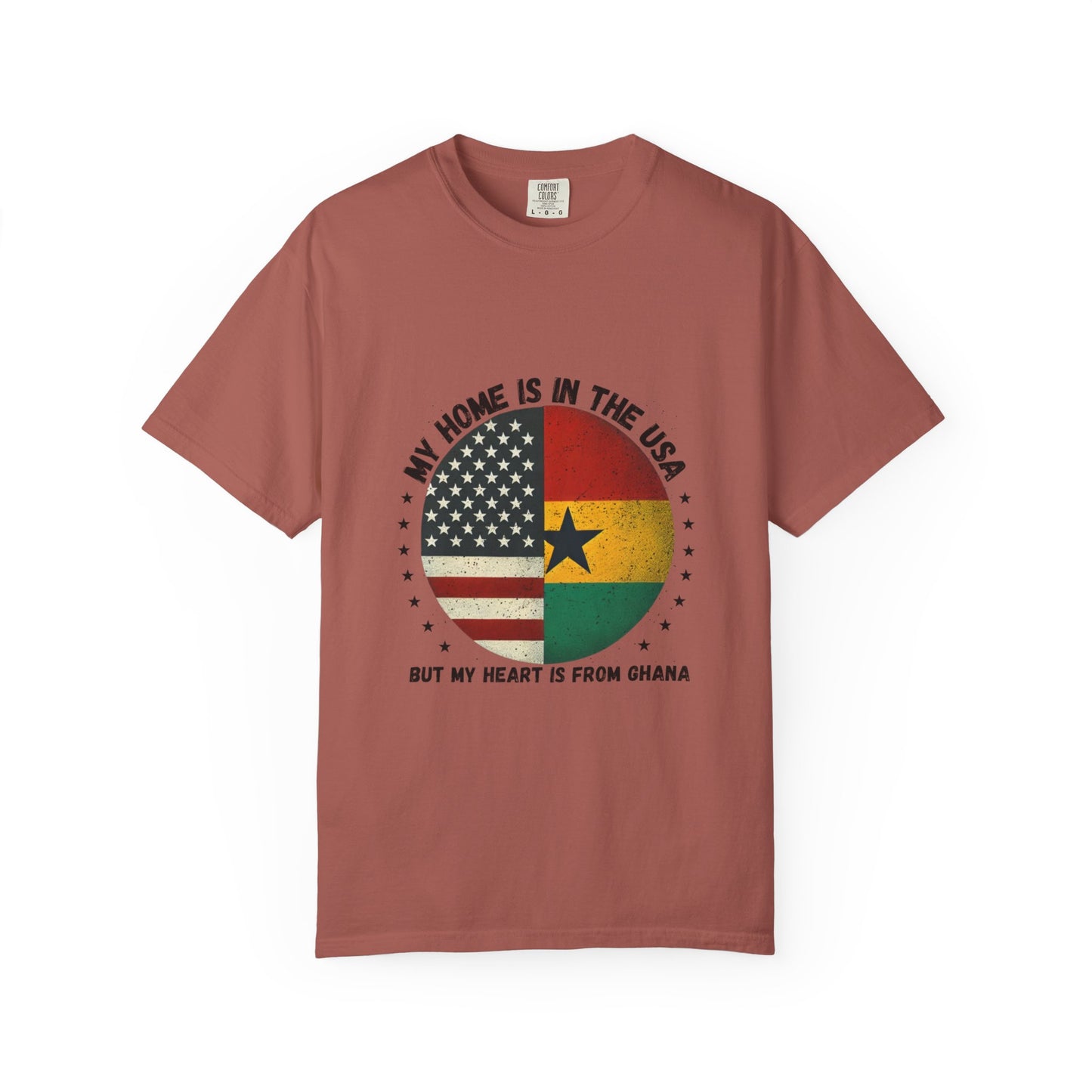 My Home Is in the USA but My Heart Is from Ghana T-Shirt