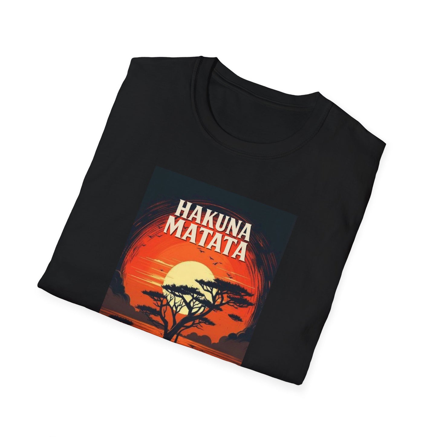 Hakuna Matata Unisex T-Shirt, Softstyle Tee, Fun Casual Wear, Gift for Disney Lovers, Animal Theme Shirt, Every Day Comfort