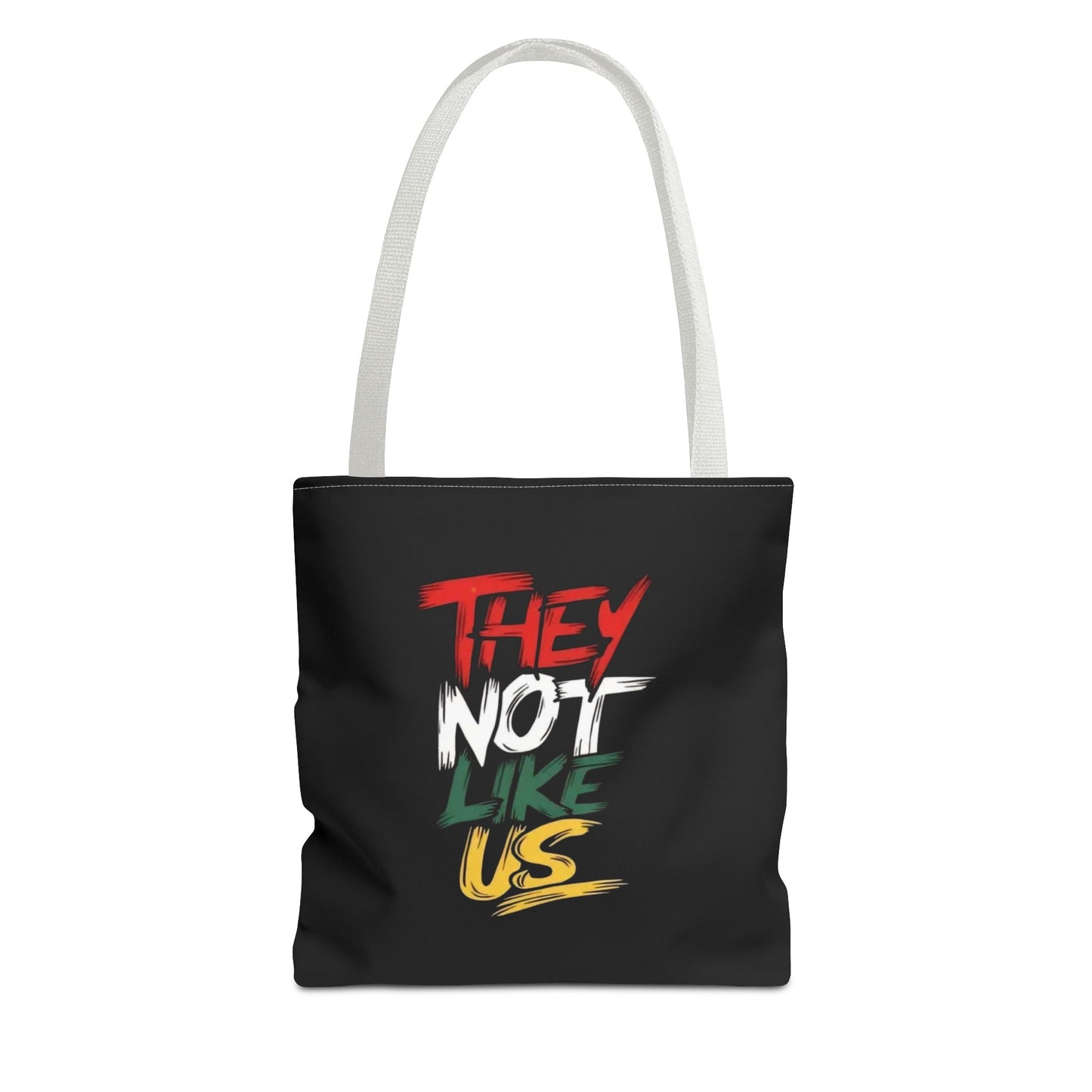 Vibrant Statement Tote Bag with 'They Not Like Us' Design, Eco-Friendly Shopping, Beach, Everyday Use, Gift for Friends