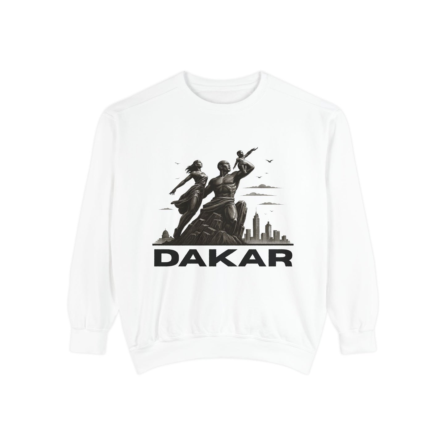 Dakar Graphic Sweatshirt, Unisex Streetwear, Cozy Fall Apparel, Vintage Style, Gift for Travel Lovers
