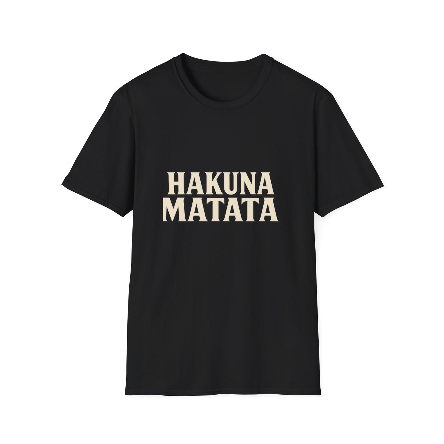 Hakuna Matata Unisex Softstyle T-Shirt, Motivational Tee, Gift for All Occasions, Relaxation Shirt, Fun Casual Wear