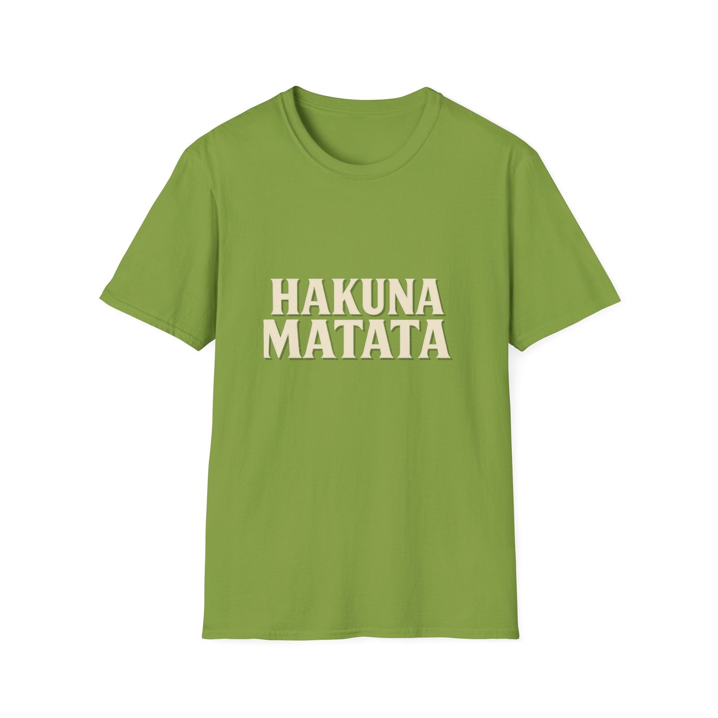 Hakuna Matata Unisex Softstyle T-Shirt, Motivational Tee, Gift for All Occasions, Relaxation Shirt, Fun Casual Wear