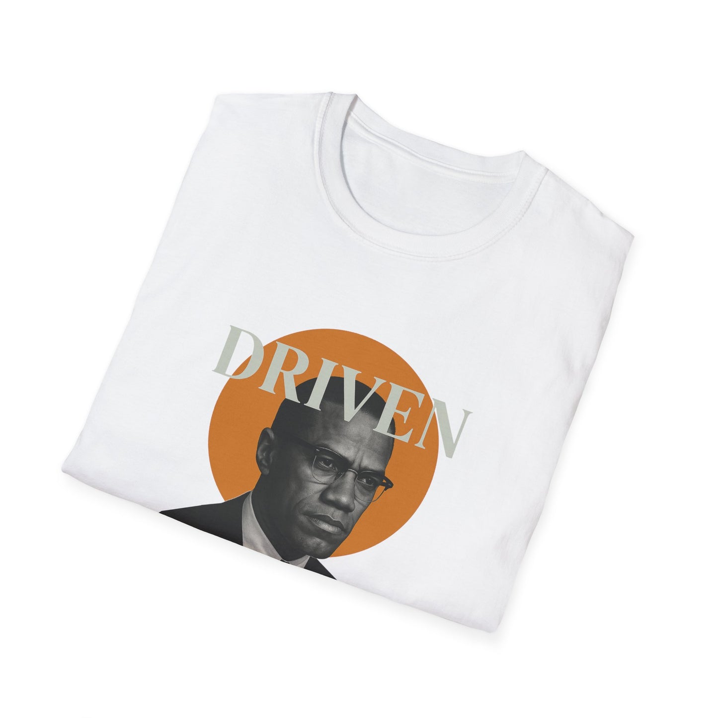 Driven Malcolm X Unisex Softstyle T-Shirt - Celebrate Civil Rights Leadership