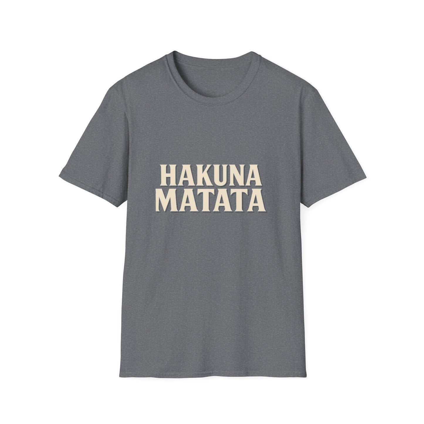Hakuna Matata Unisex Softstyle T-Shirt, Motivational Tee, Gift for All Occasions, Relaxation Shirt, Fun Casual Wear