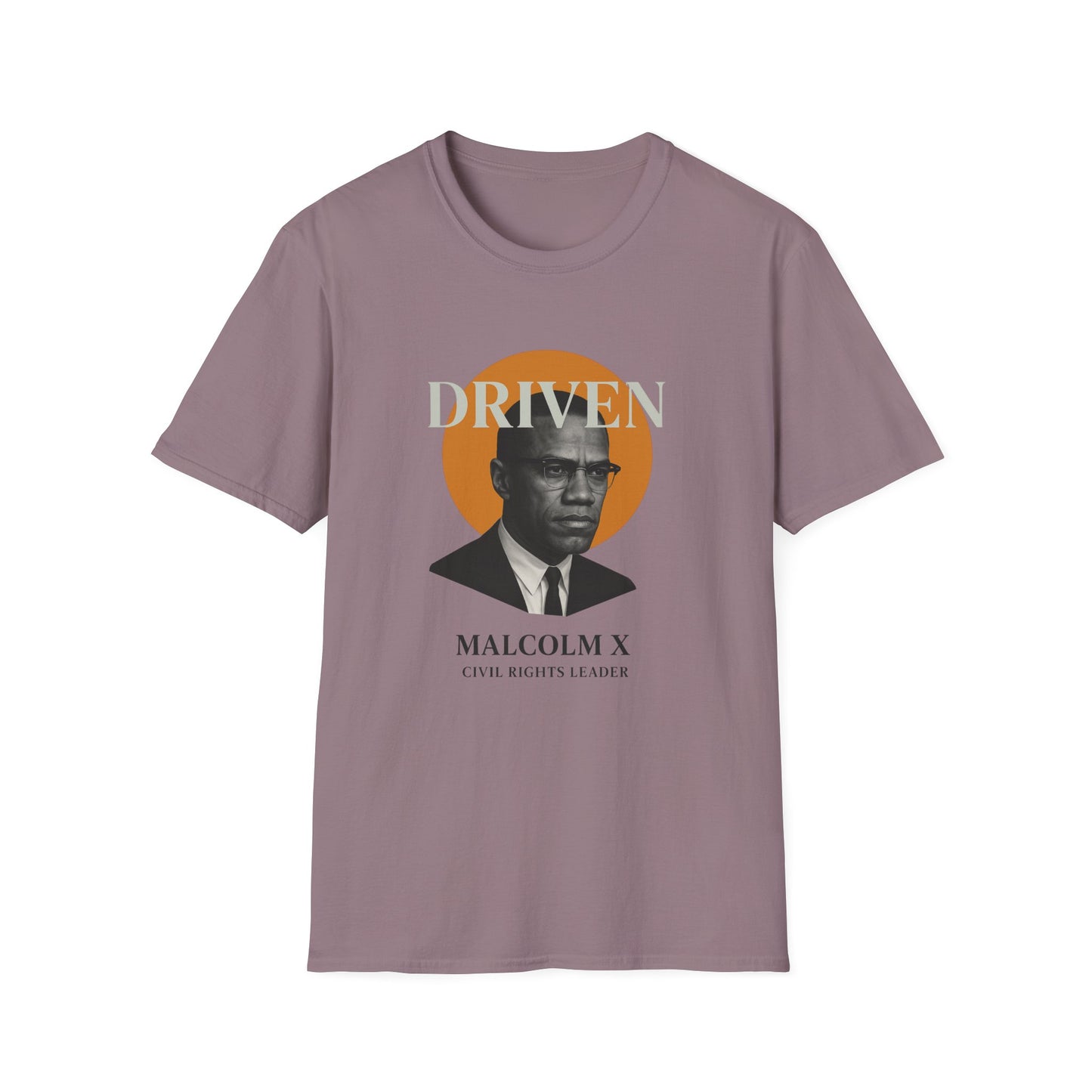 Driven Malcolm X Unisex Softstyle T-Shirt - Celebrate Civil Rights Leadership
