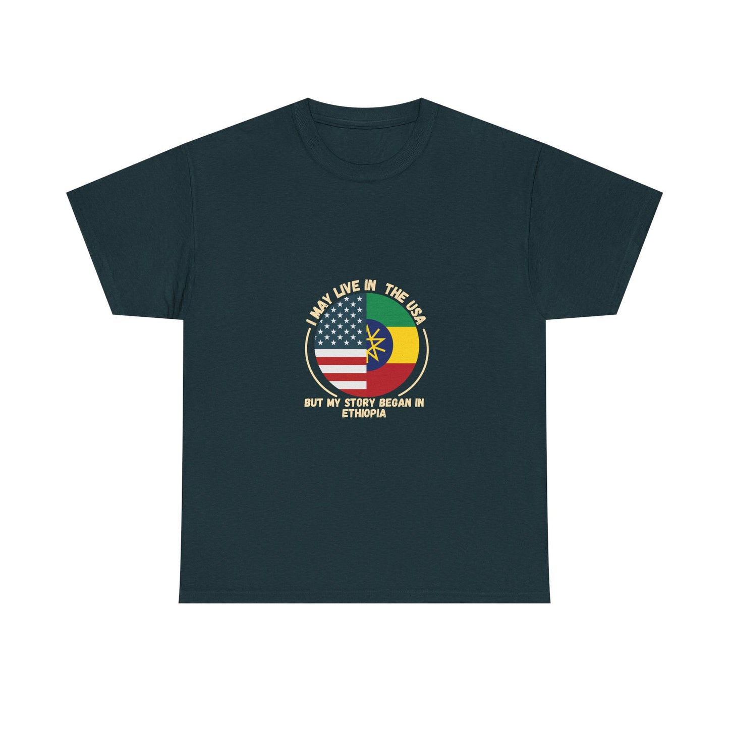 I May Live In The USA But My Story Began In Ethiopia tee