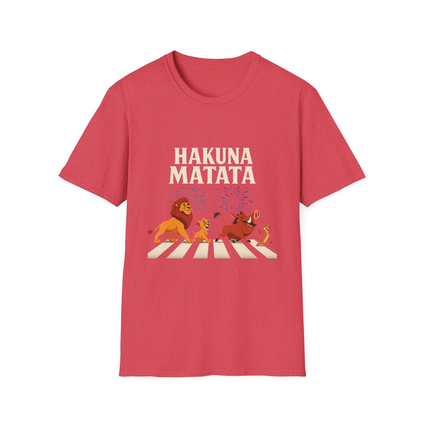 Hakuna Matata Tee, Unisex Softstyle T-Shirt, Fun Graphic Shirt, Gift for Friends, Casual Wear, Summer Tee, Disney Inspired
