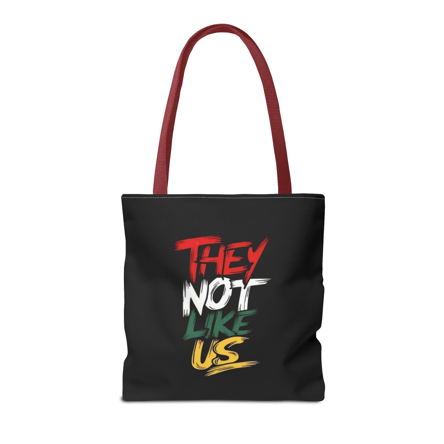 Vibrant Statement Tote Bag with 'They Not Like Us' Design, Eco-Friendly Shopping, Beach, Everyday Use, Gift for Friends
