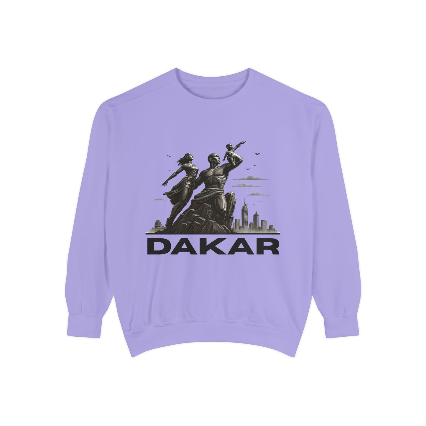 Dakar Graphic Sweatshirt, Unisex Streetwear, Cozy Fall Apparel, Vintage Style, Gift for Travel Lovers