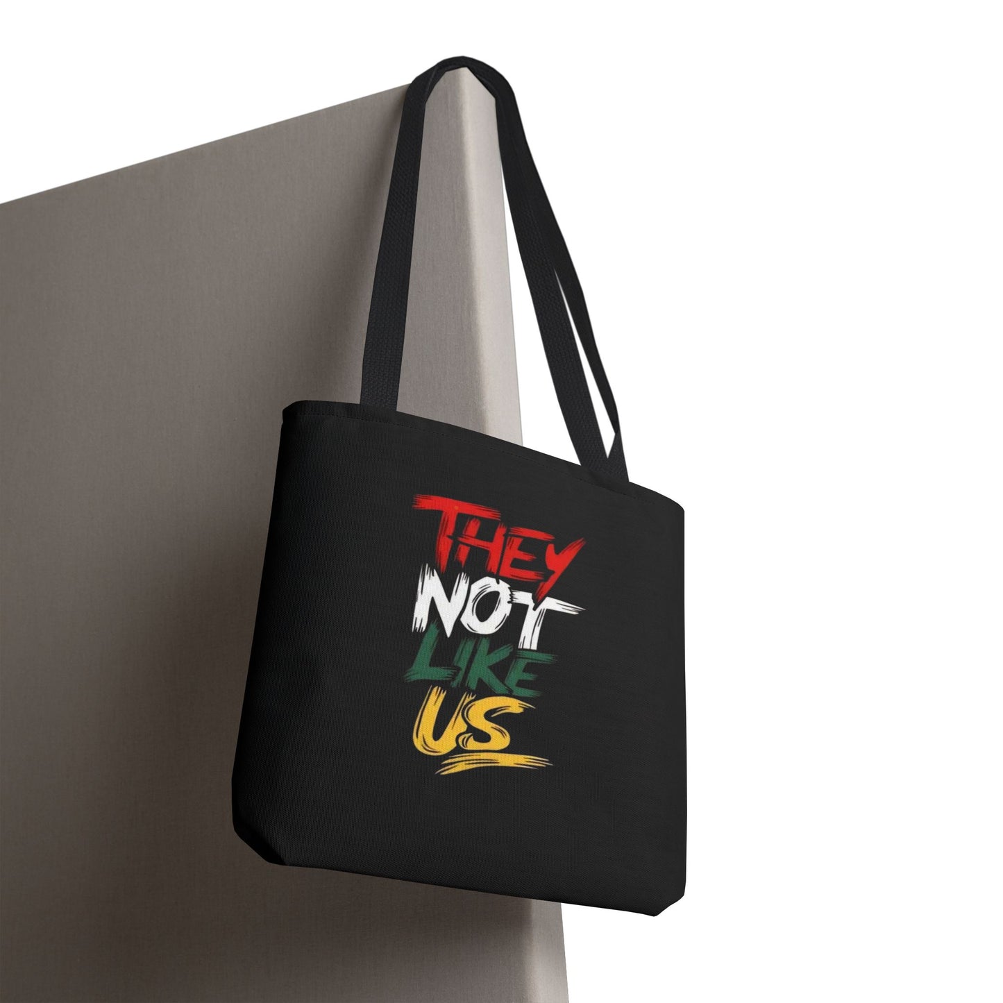 Vibrant Statement Tote Bag with 'They Not Like Us' Design, Eco-Friendly Shopping, Beach, Everyday Use, Gift for Friends