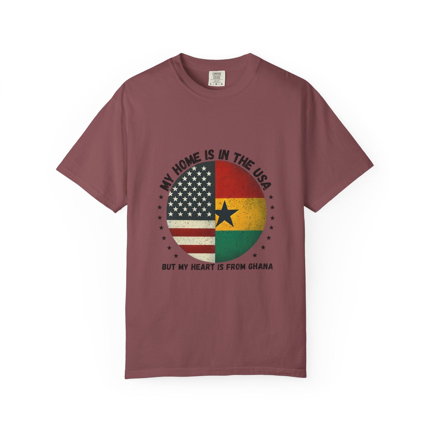My Home Is in the USA but My Heart Is from Ghana T-Shirt