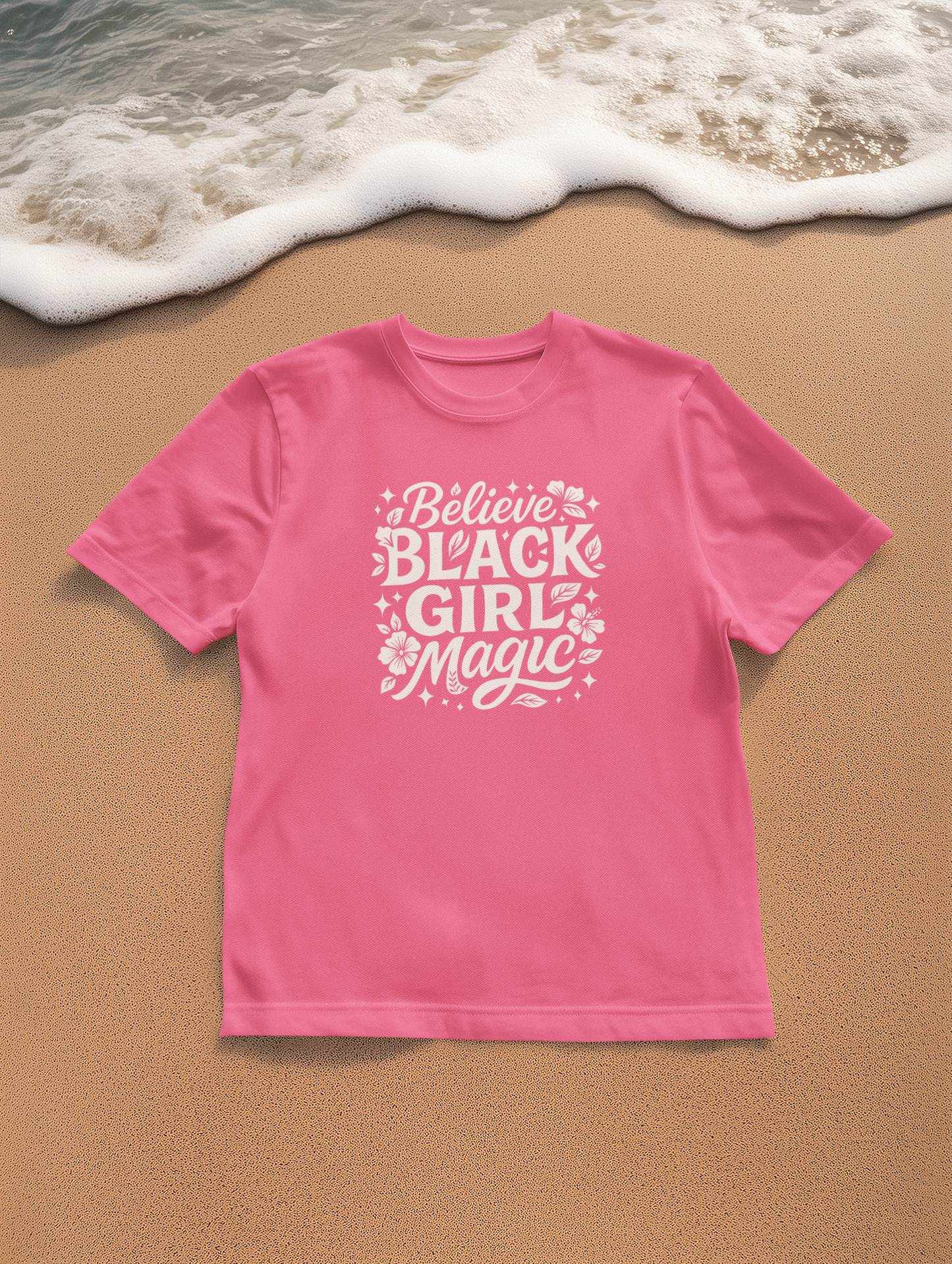 Unisex 'Believe in Black Girl Magic' Garment-Dyed T-Shirt, Empowerment Tee, Gift for Sisters, Moms, Black History Month