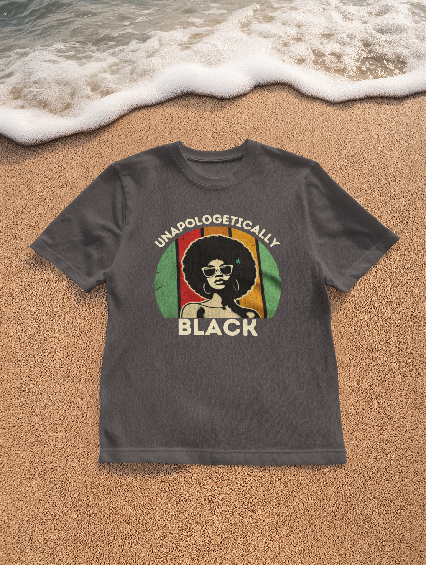 Unapologetically Black T-Shirt, Afro Pride Tee, Black History Month Gift, Culture-Inspired Wear, Handmade Apparel