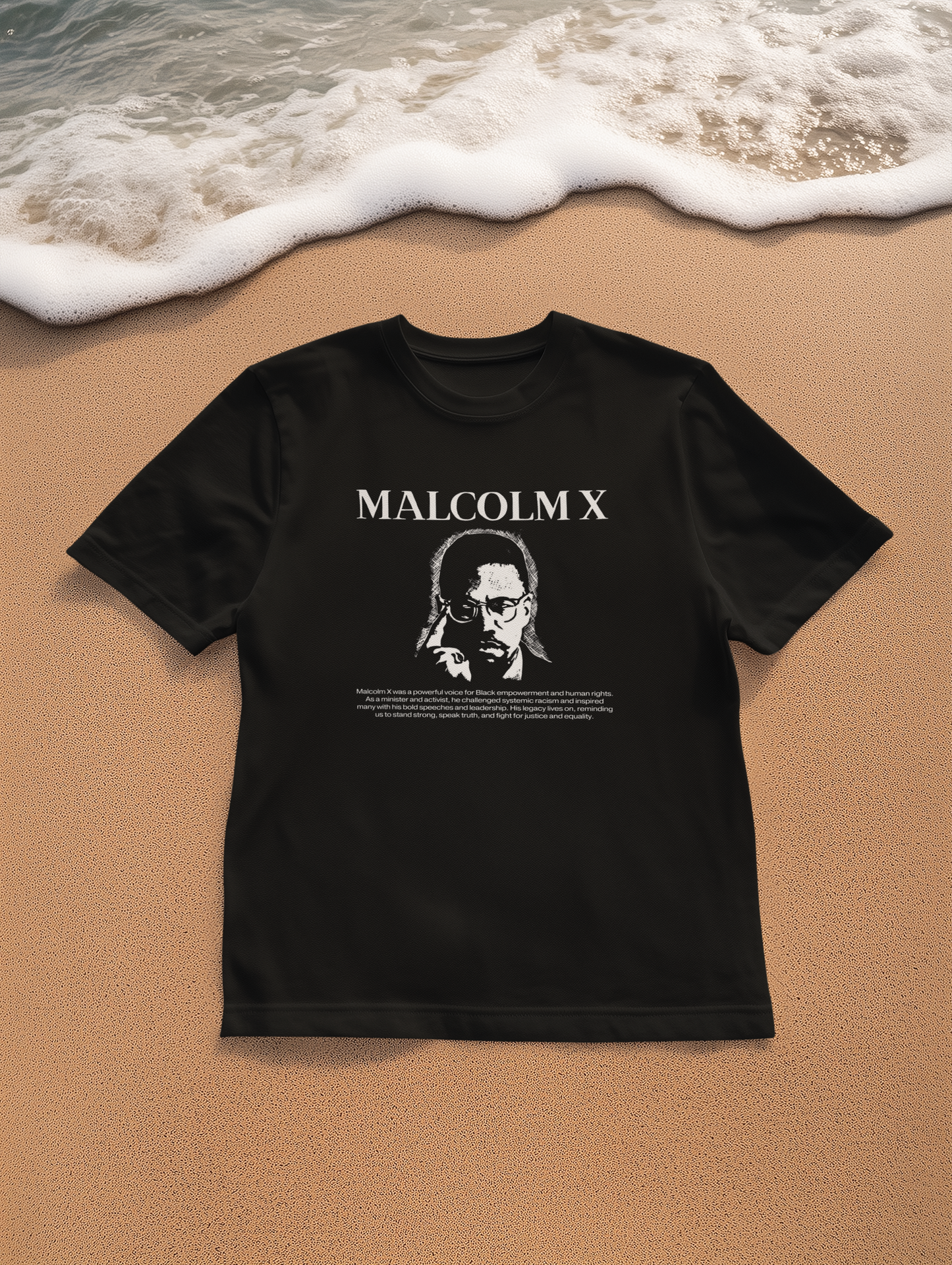 Malcolm X Tribute T-Shirt, Inspirational Tee, Activist Shirt, Unisex Graphic Tee, Social Justice Apparel, Black History Month