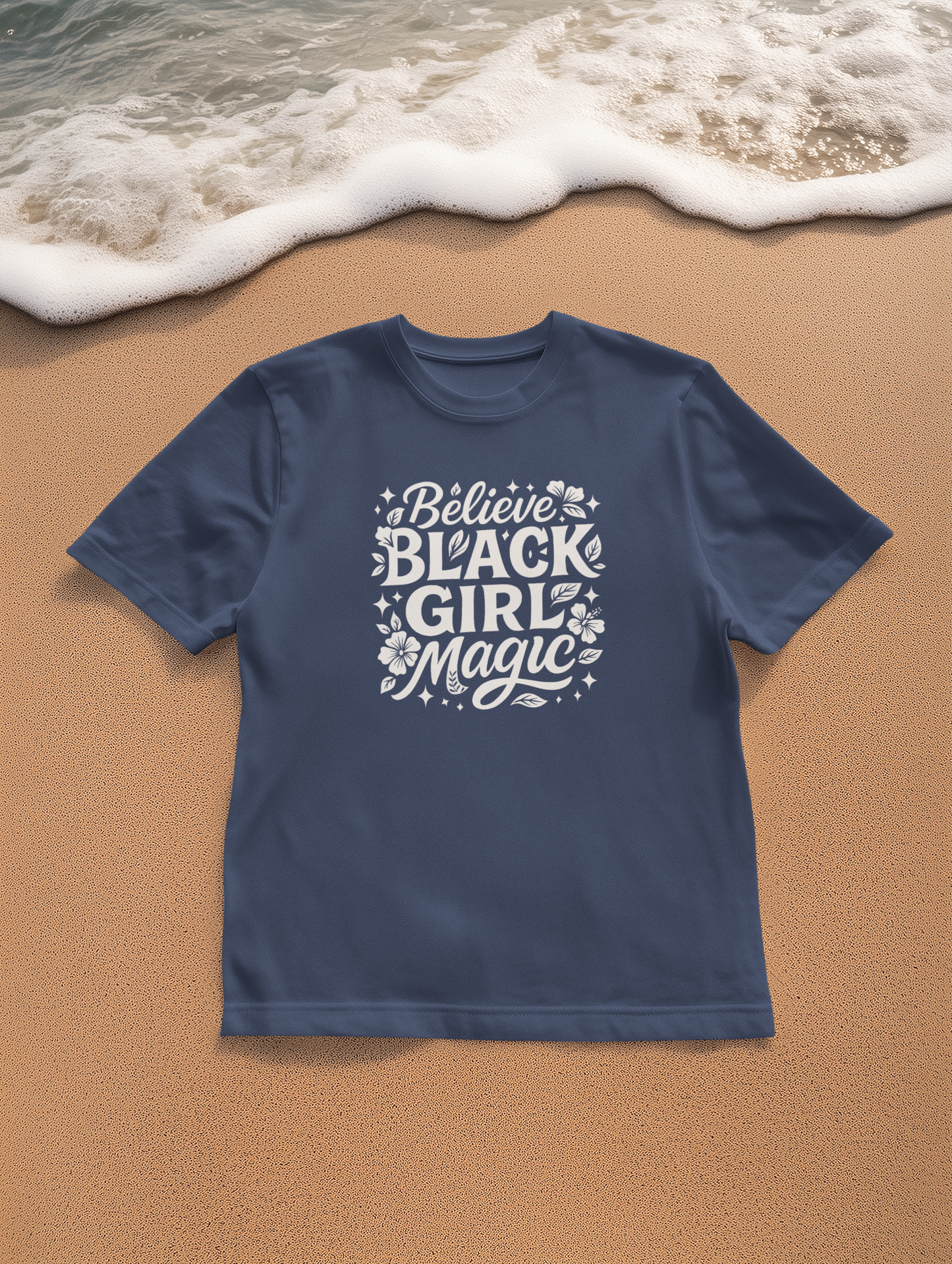Unisex 'Believe in Black Girl Magic' Garment-Dyed T-Shirt, Empowerment Tee, Gift for Sisters, Moms, Black History Month