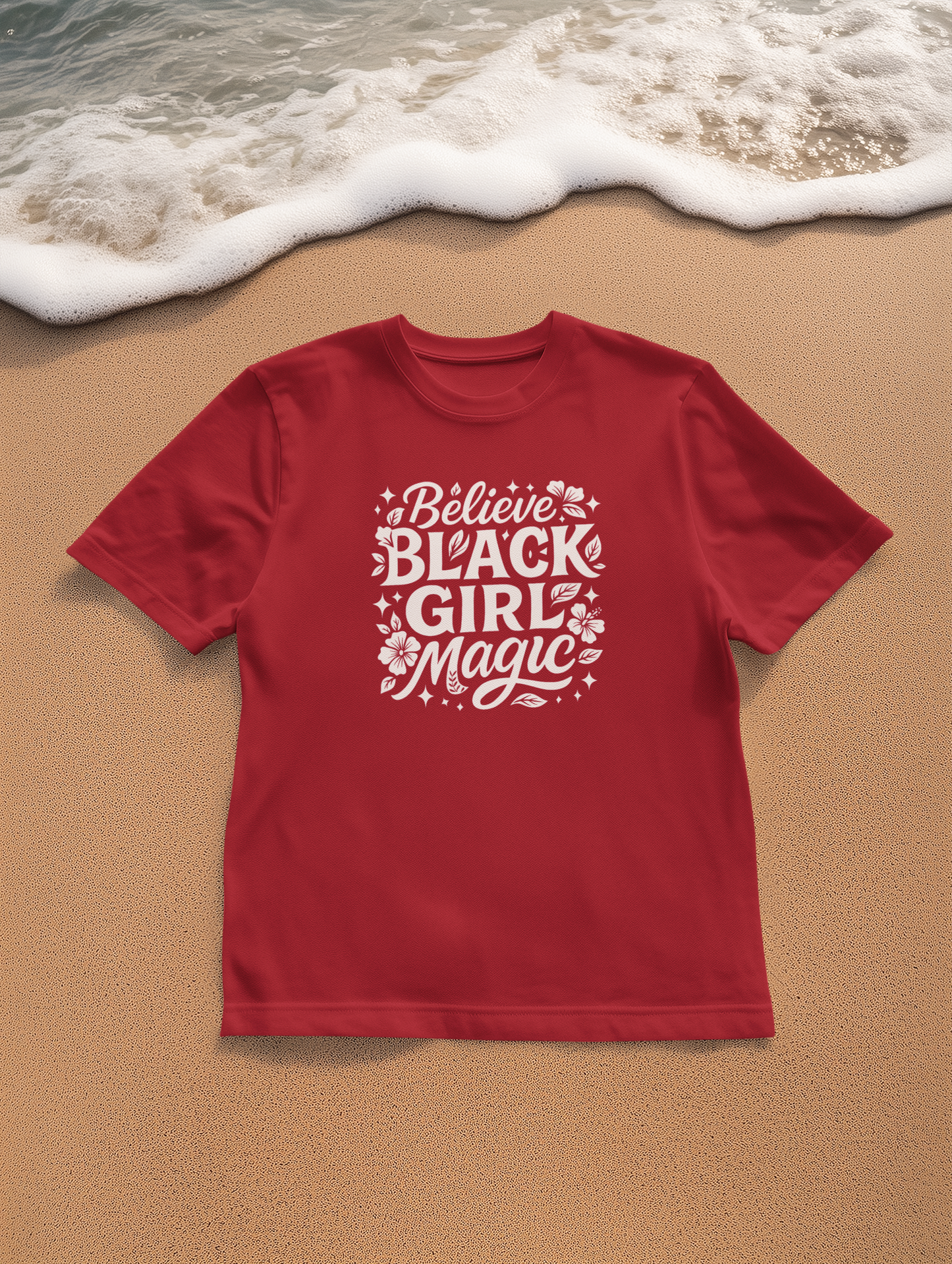 Unisex 'Believe in Black Girl Magic' Garment-Dyed T-Shirt, Empowerment Tee, Gift for Sisters, Moms, Black History Month