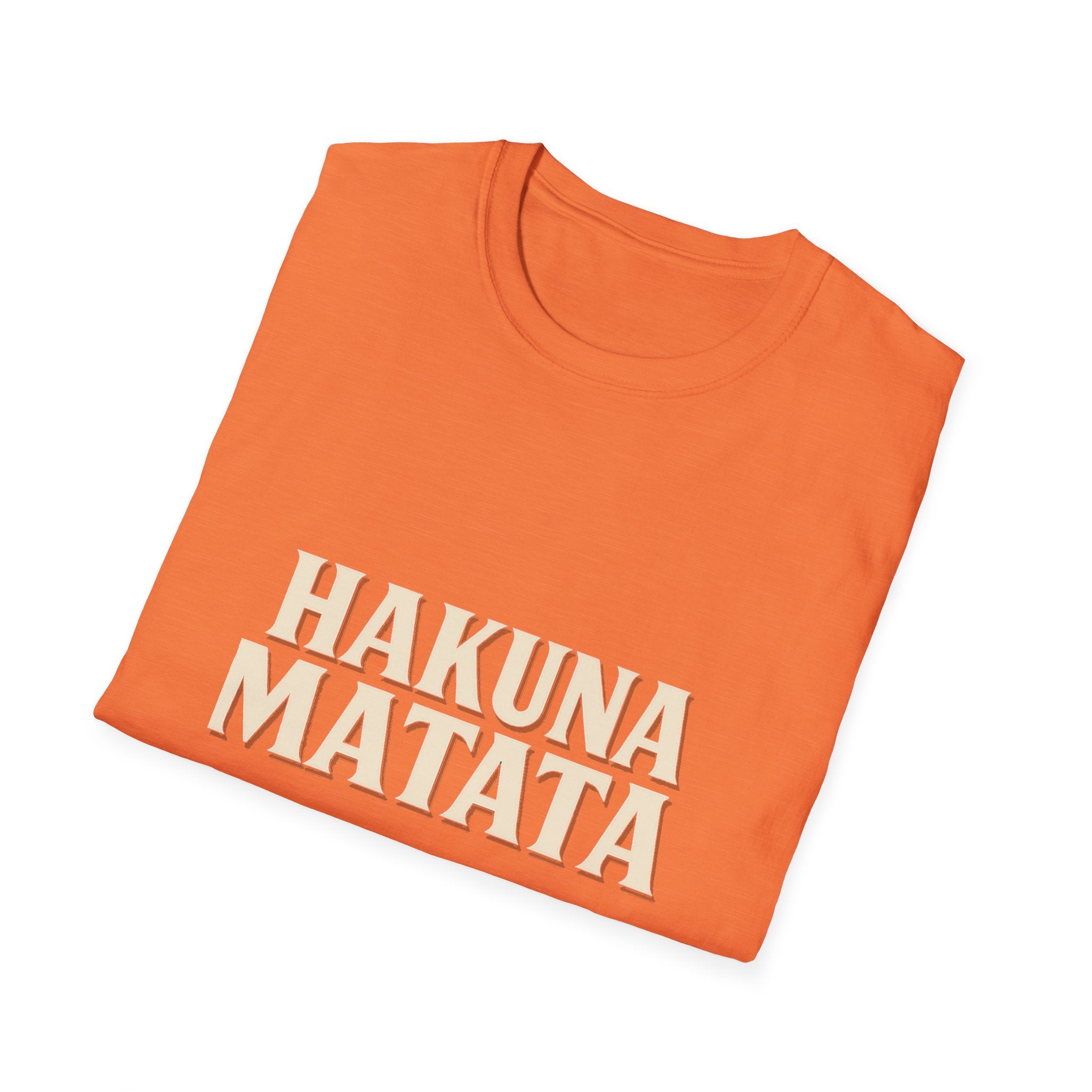 Hakuna Matata Unisex Softstyle T-Shirt, Motivational Tee, Gift for All Occasions, Relaxation Shirt, Fun Casual Wear