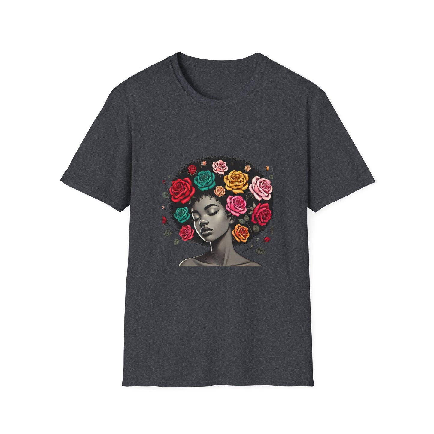 Black and Proud Afro Girl Tee
